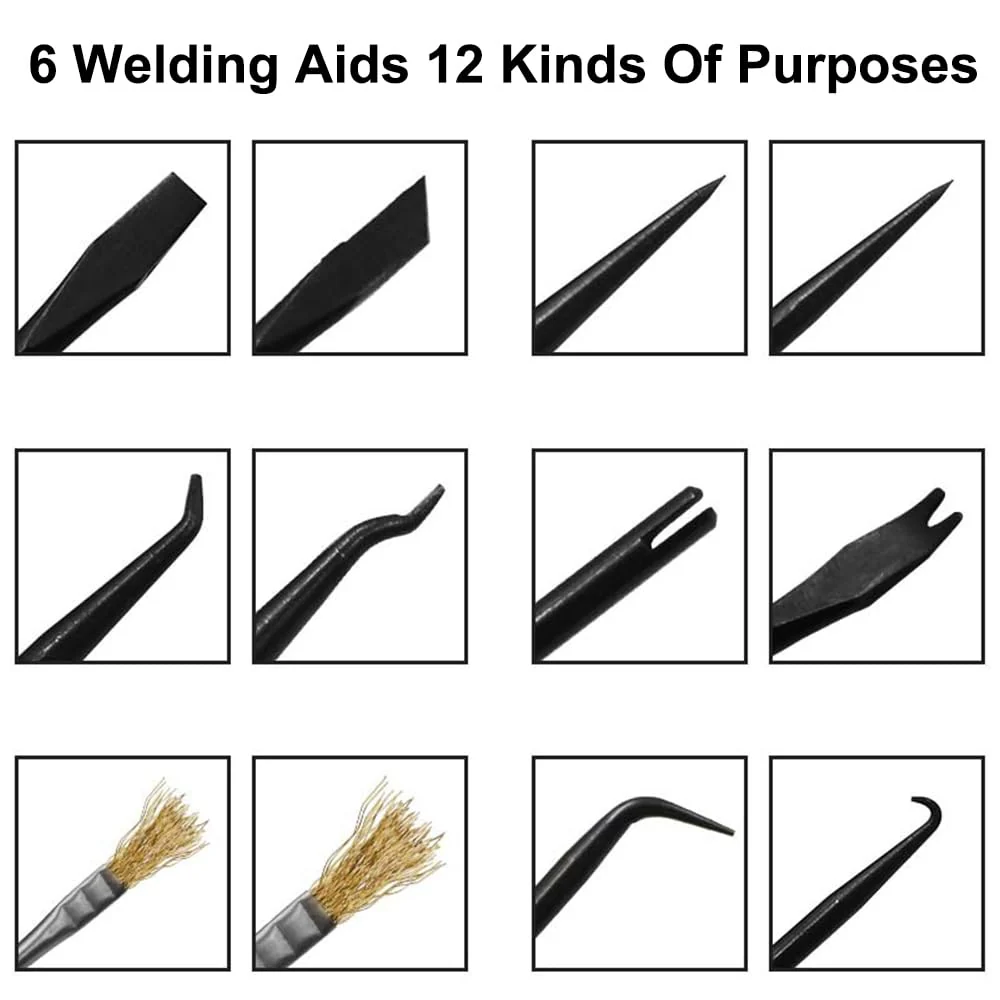 Soldering Tool Set for Soldering Work, Soldering Aid Set, Double-Sided Solder Assist Tools, Soldering Accessories, Pack of 6 - Image 2