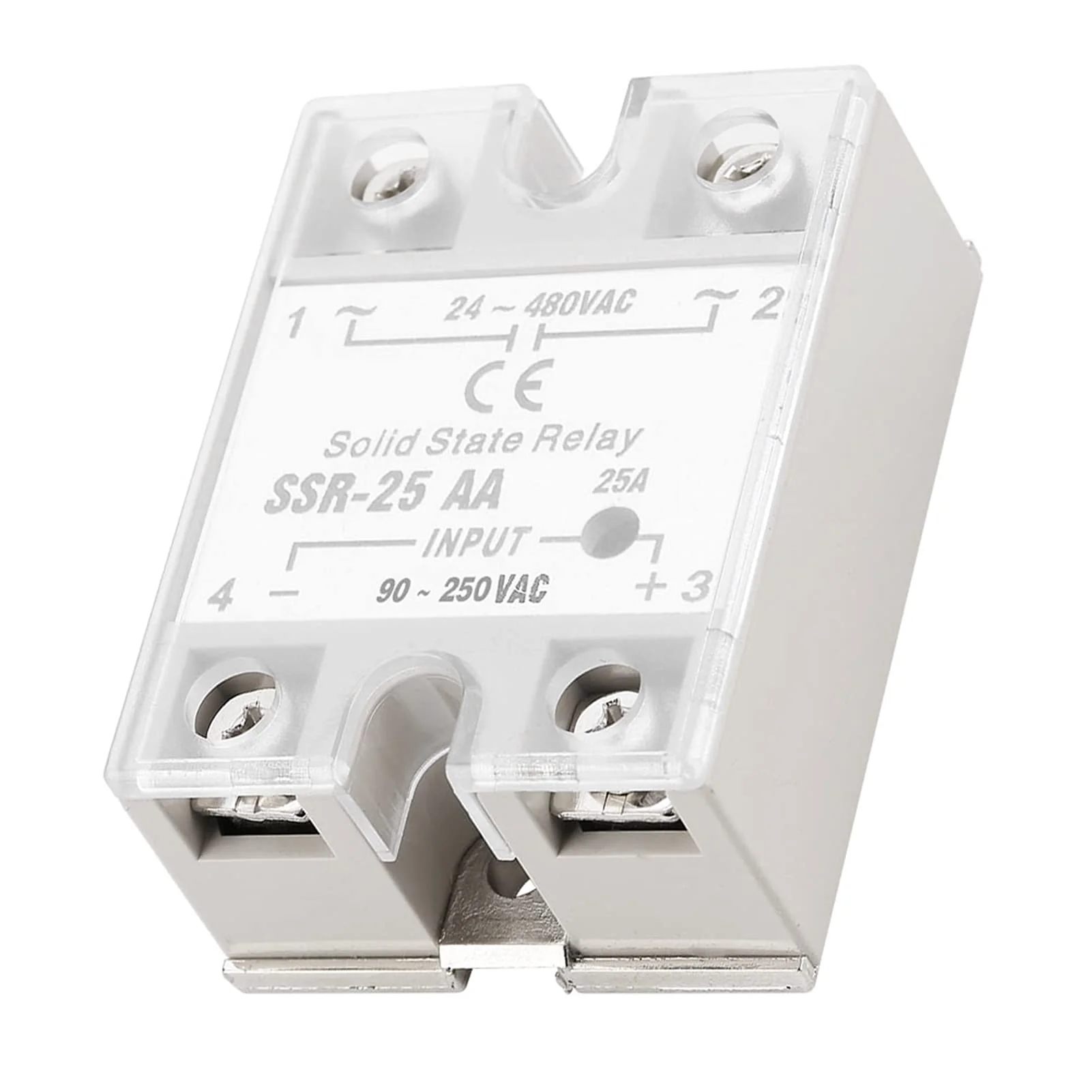 Solid State Relay, SSR-25, Distribution and Control Devices Relay AA 25A Solid State Relay Module (SSR AC Input 90-250V AC Output 24-480V AC) - Image 7