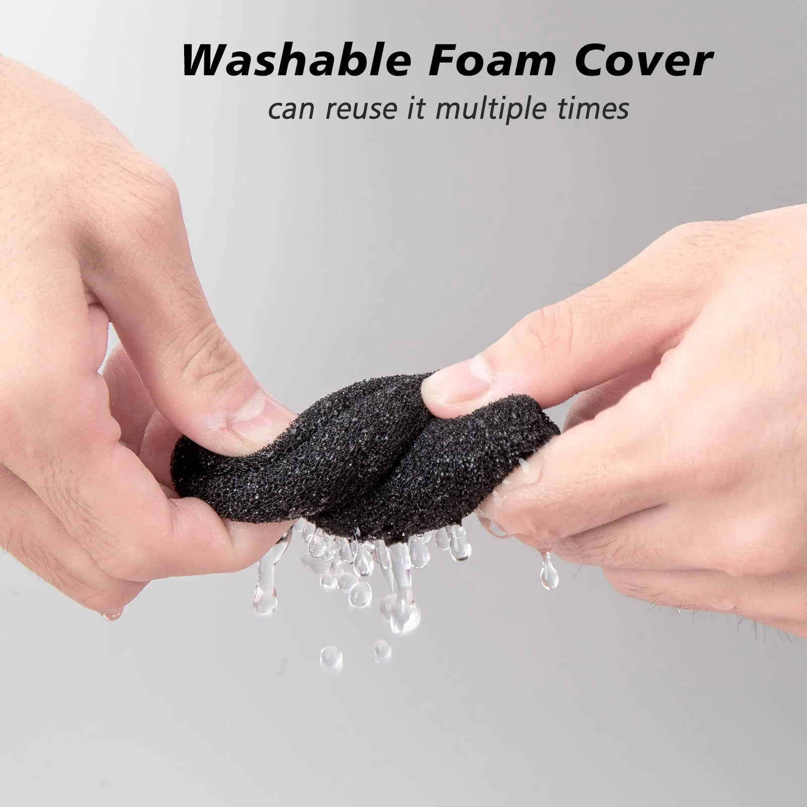 SoloCast Microphone Pop Filter Windscreen - Noise Reduction Gaming Mic Foam Covers, Mic Foam Cover Pop Filter Compatible with HyperX SoloCast White by SUNMON HyperX SoloCast Mic Cover - Image 4