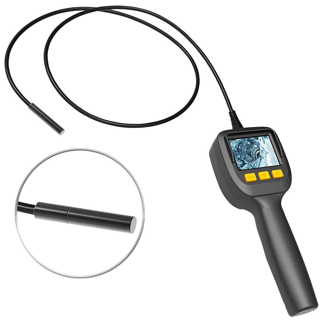 Somikon Telescope Camera: Endoscope Camera with Colour LCD Display, LED Light, Battery Operated, IP67 (Rod Camera, Endoscope Camera with Light, Pipe Cleaner) - Image 2