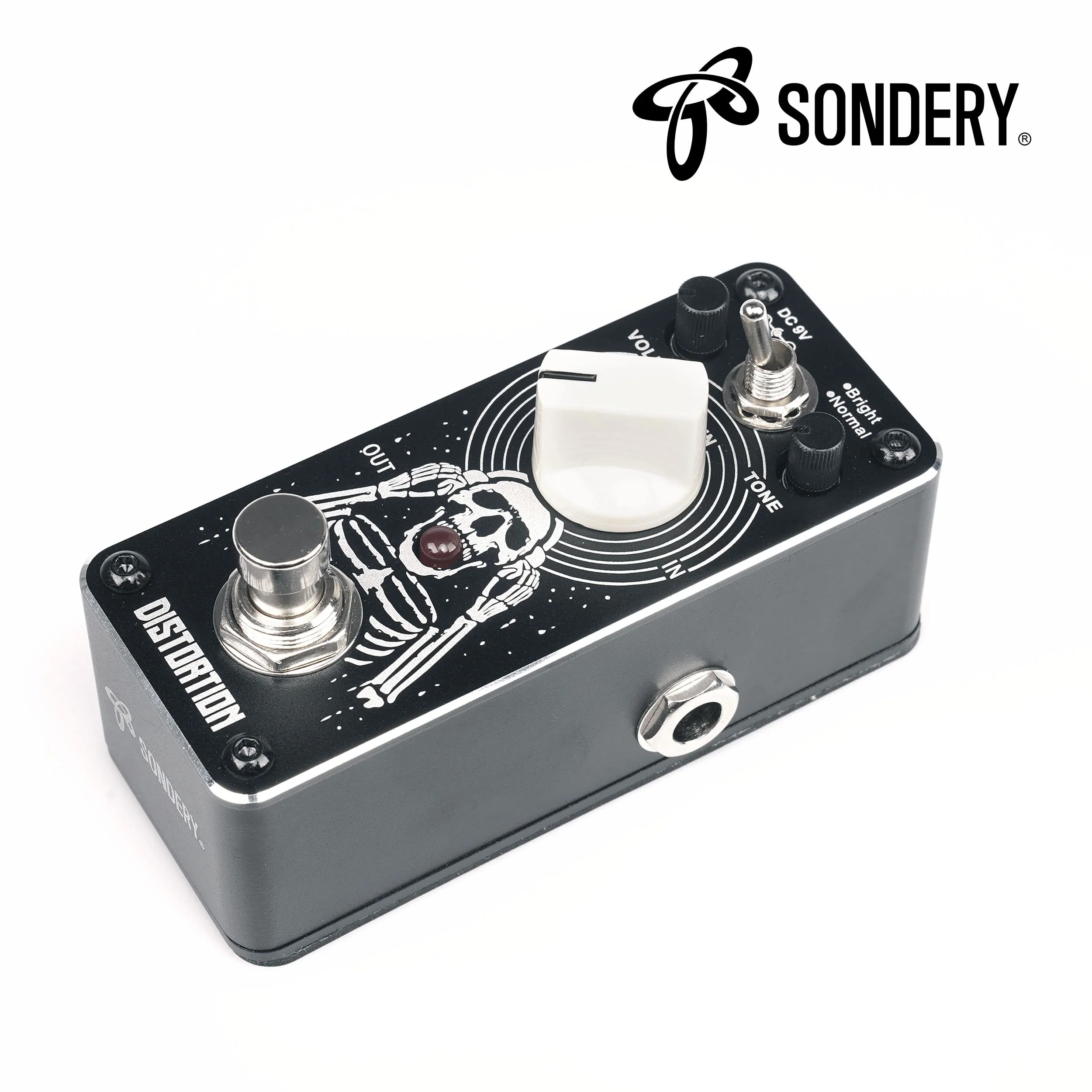 Sondery Distortion Pedal with 2 Effects of Bright and Normal, 70-80’s Classical British Stack Sound, Mini Effect Pedal for Electric Guitars True Bypass, Art Design Series - Image 3