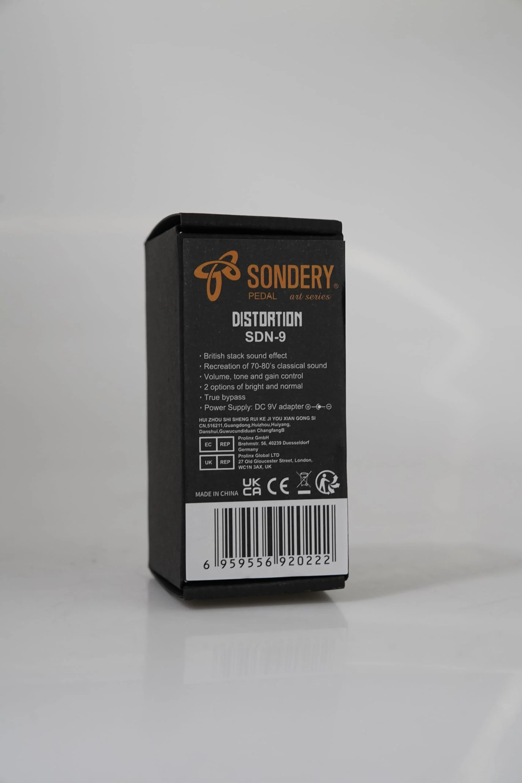 Sondery Distortion Pedal with 2 Effects of Bright and Normal, 70-80’s Classical British Stack Sound, Mini Effect Pedal for Electric Guitars True Bypass, Art Design Series - Image 8