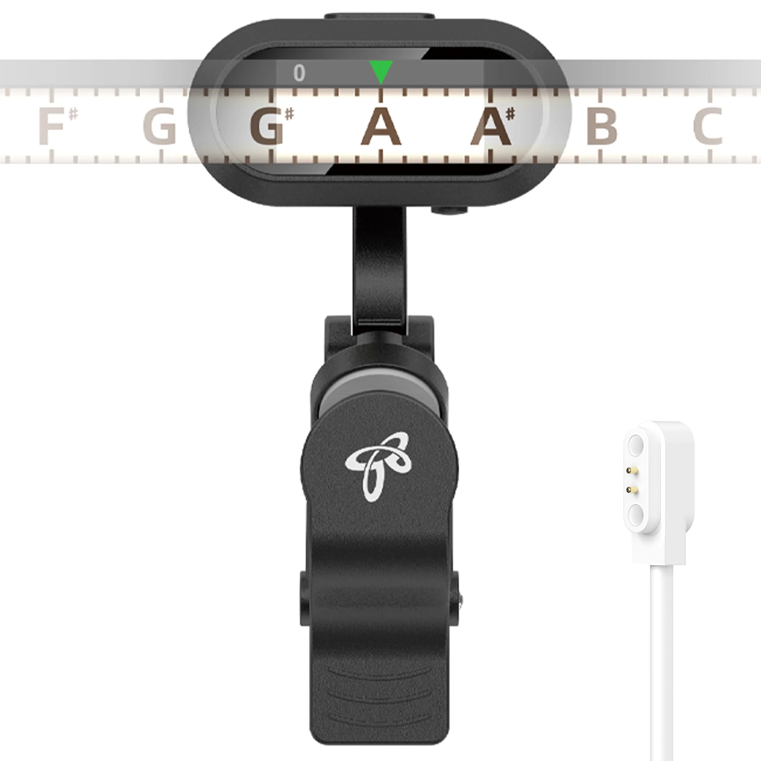 Sondery Guitar Ukulele Tuner Clip On Rechargeable, Easy to Read Simple TFT Screen Extremely Fast and Accurate Tuning, Headstock Chromatic Tuner Pitch 410-460Hz, Perfect for Any Lighting - Image 8