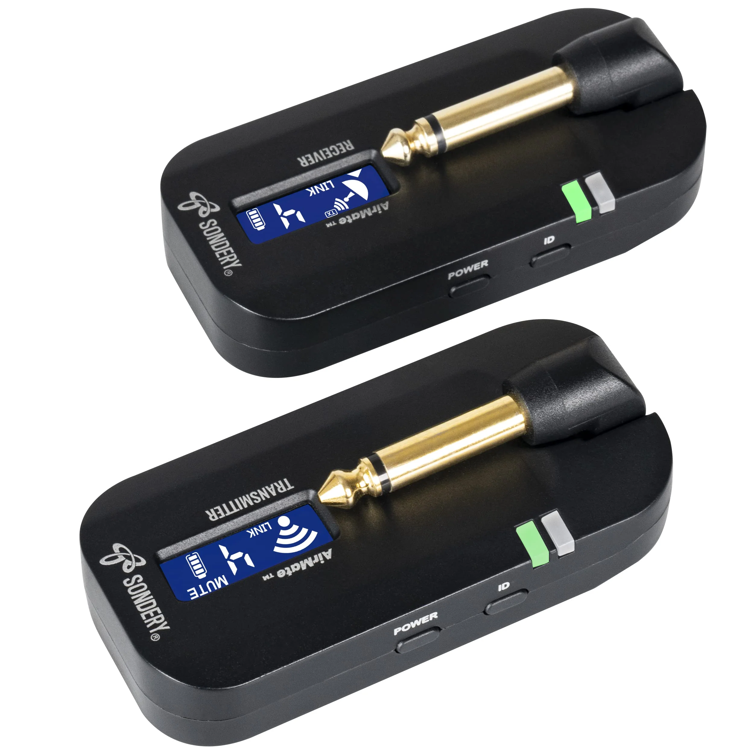 Sondery Wireless Transmitter Receiver System 5.8GHz with Display Screen for Easy Monitoring for Guitar Bass Keyboard Multi Instruments 24-bit High-Quality Audio Ultra-Low Latency Rechargeable - Image 8