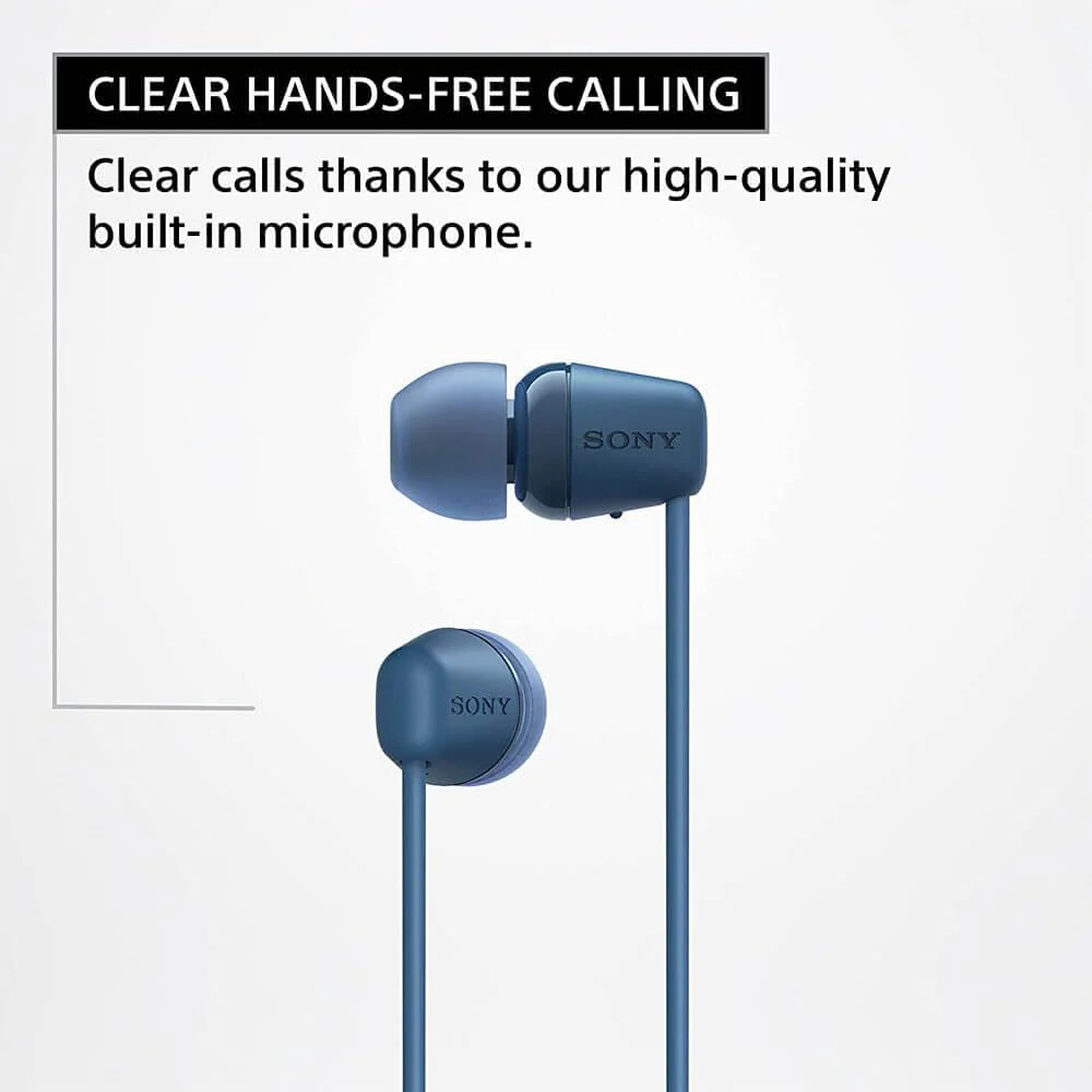Sony WI-C100 Wireless in-Ear Bluetooth Headphones with Built-in Microphone, Black One Size - Image 5