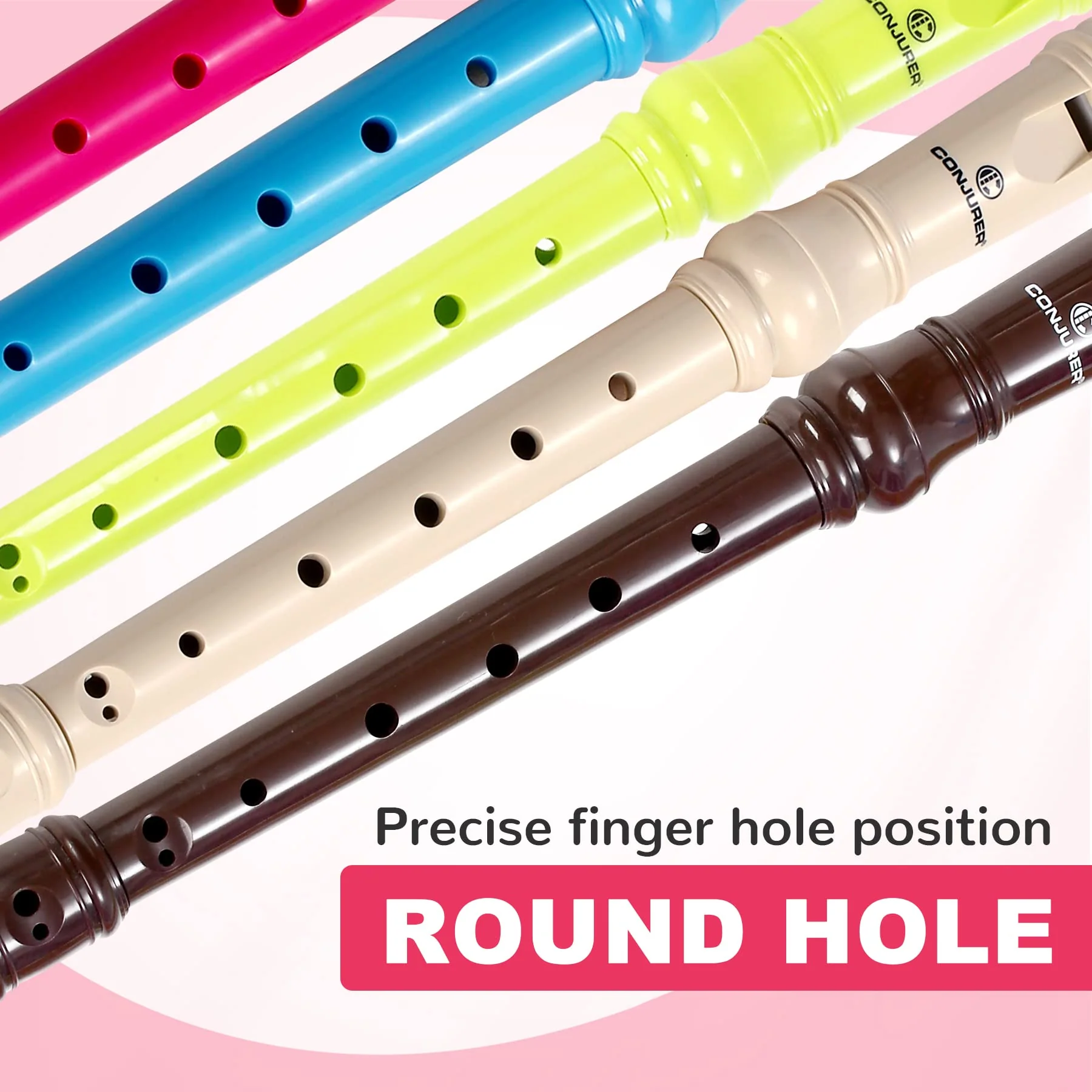 Soprano Recorder Instrument for Kids&Student - German Fingering 8 Hole Flute ABS Descant Recorders for Beginners with Cleaning Rod and Bag, Beige 8 hole German-style Beige (ABS) - Image 5
