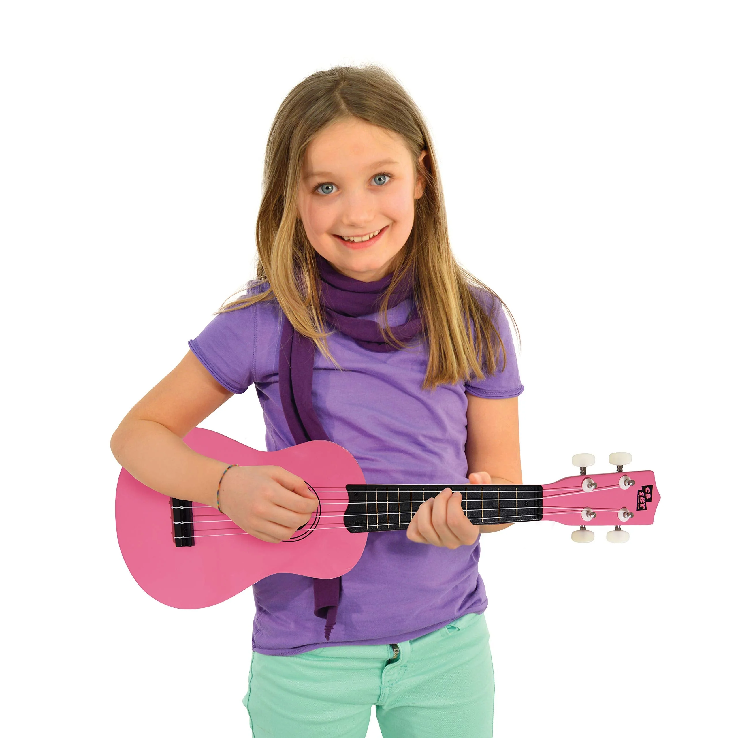 Soprano Ukulele 21"/53cm beginners, students kids guitar (Pink) Pink - Image 5