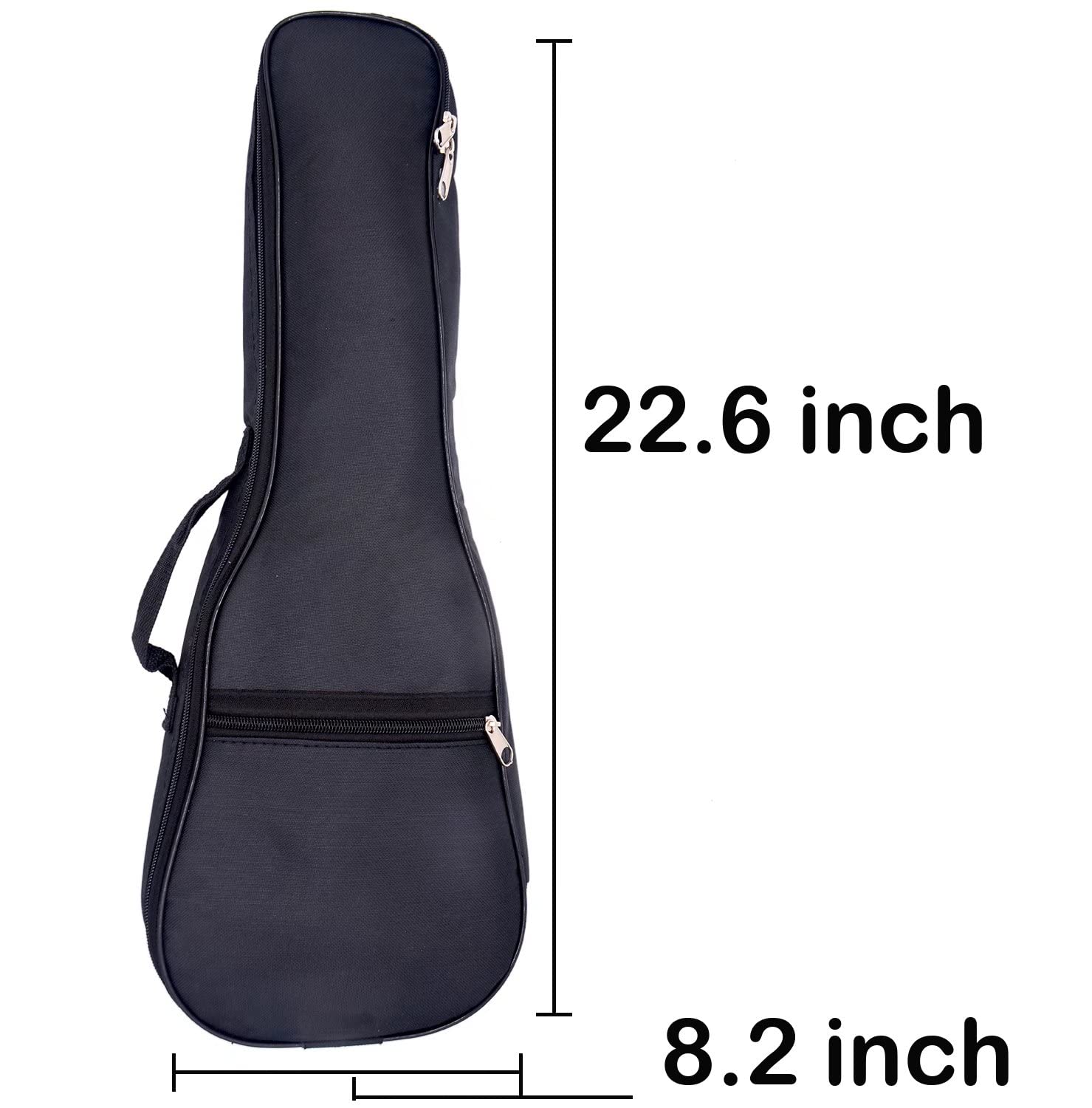 Soprano Ukulele Case Black Ukulele Padding Bag for 21 Inch Ukulele Soprano - Image 5