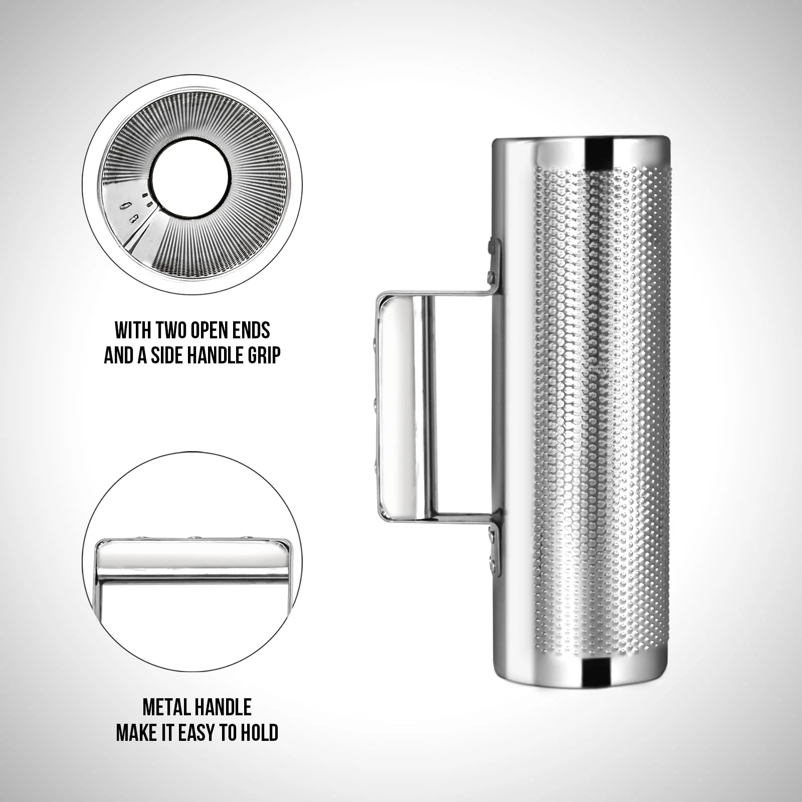 Soulmate Guiro Instrument 8" 3" Professional Metal Stainless Steel Guiro Percussion Shaker with Scraper, Band Accompaniment Sand Hammer Guiro Latin Instruments for Live Performance 3''x8'' - Image 2