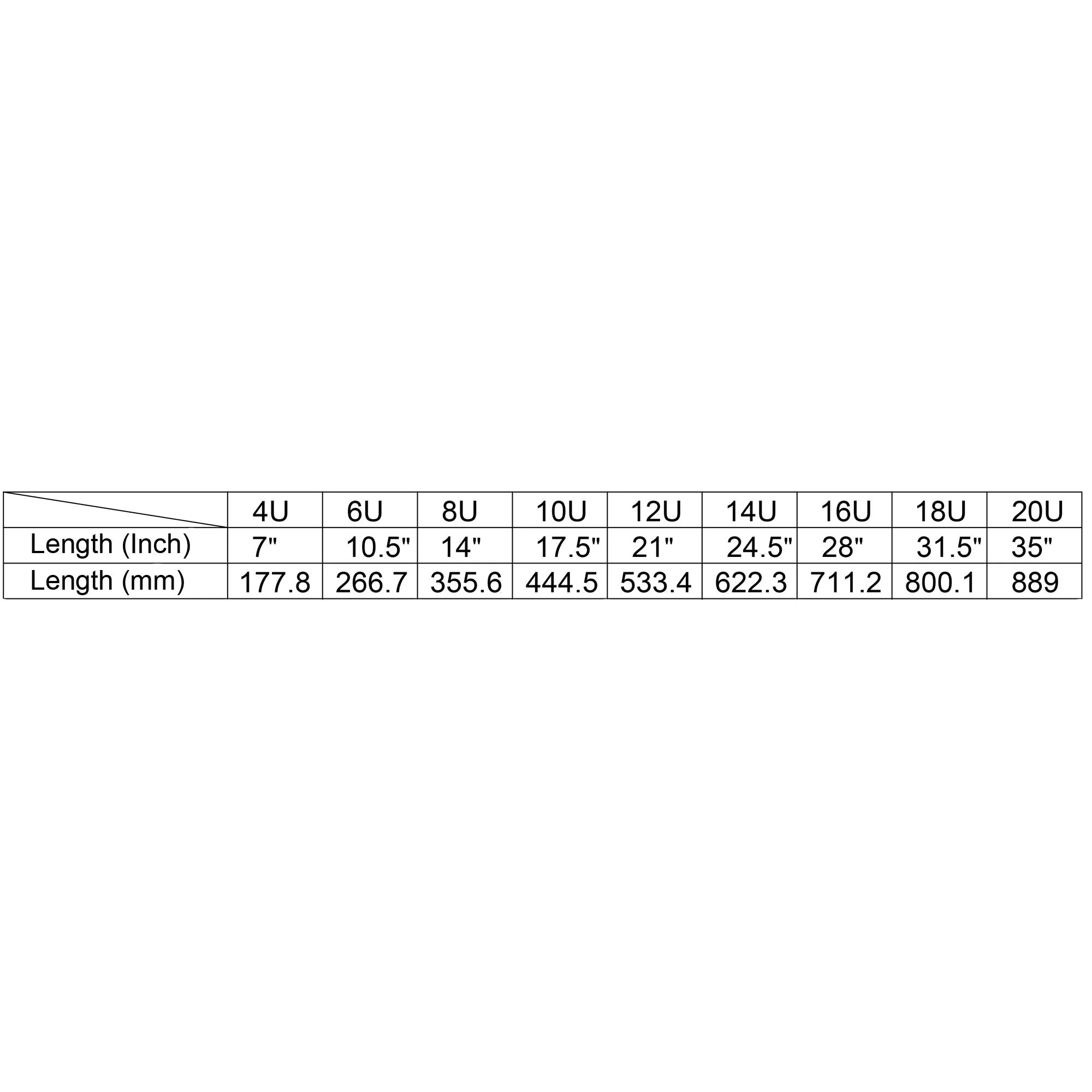 Sound Town 2-pack 8U Steel Rack Rails, with Black Powder Coated Finish and Screws (ST-RR-08U) - Image 3