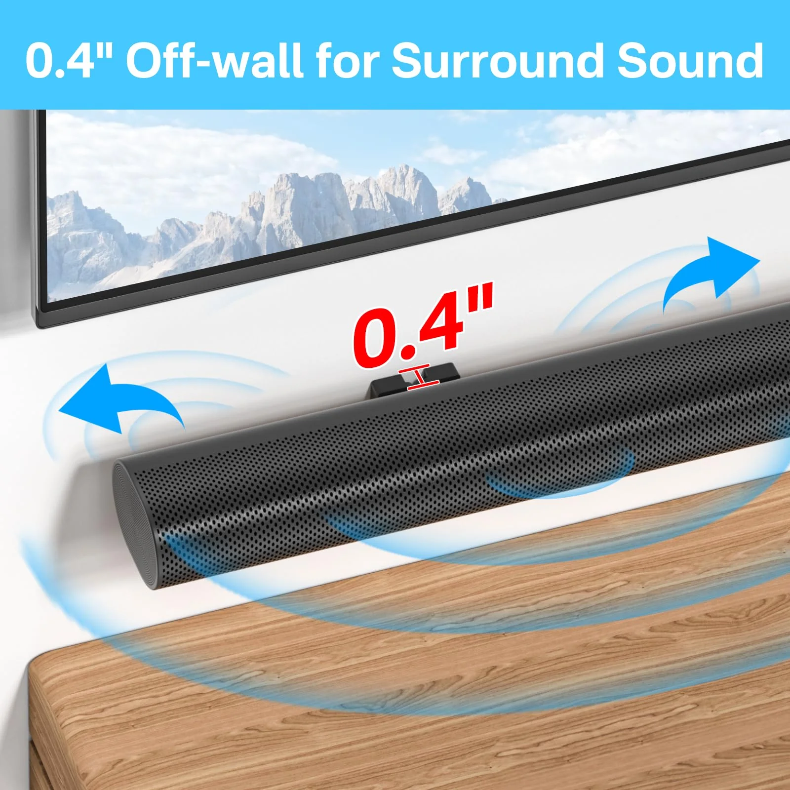 Soundbar Mount Compatible with Sonos Arc Soundbar Mount Black- Floating Wall Mount for Sonos Arc Wall Mount Under TV Saving Space, Metal Mounting Bracket for Sonos Arc Sound bar Mount Easy to Install For Arc Mount - Image 5