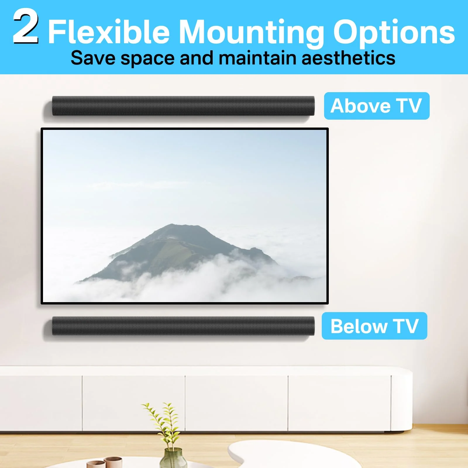 Soundbar Mount Compatible with Sonos Arc Soundbar Mount Black- Floating Wall Mount for Sonos Arc Wall Mount Under TV Saving Space, Metal Mounting Bracket for Sonos Arc Sound bar Mount Easy to Install For Arc Mount - Image 8