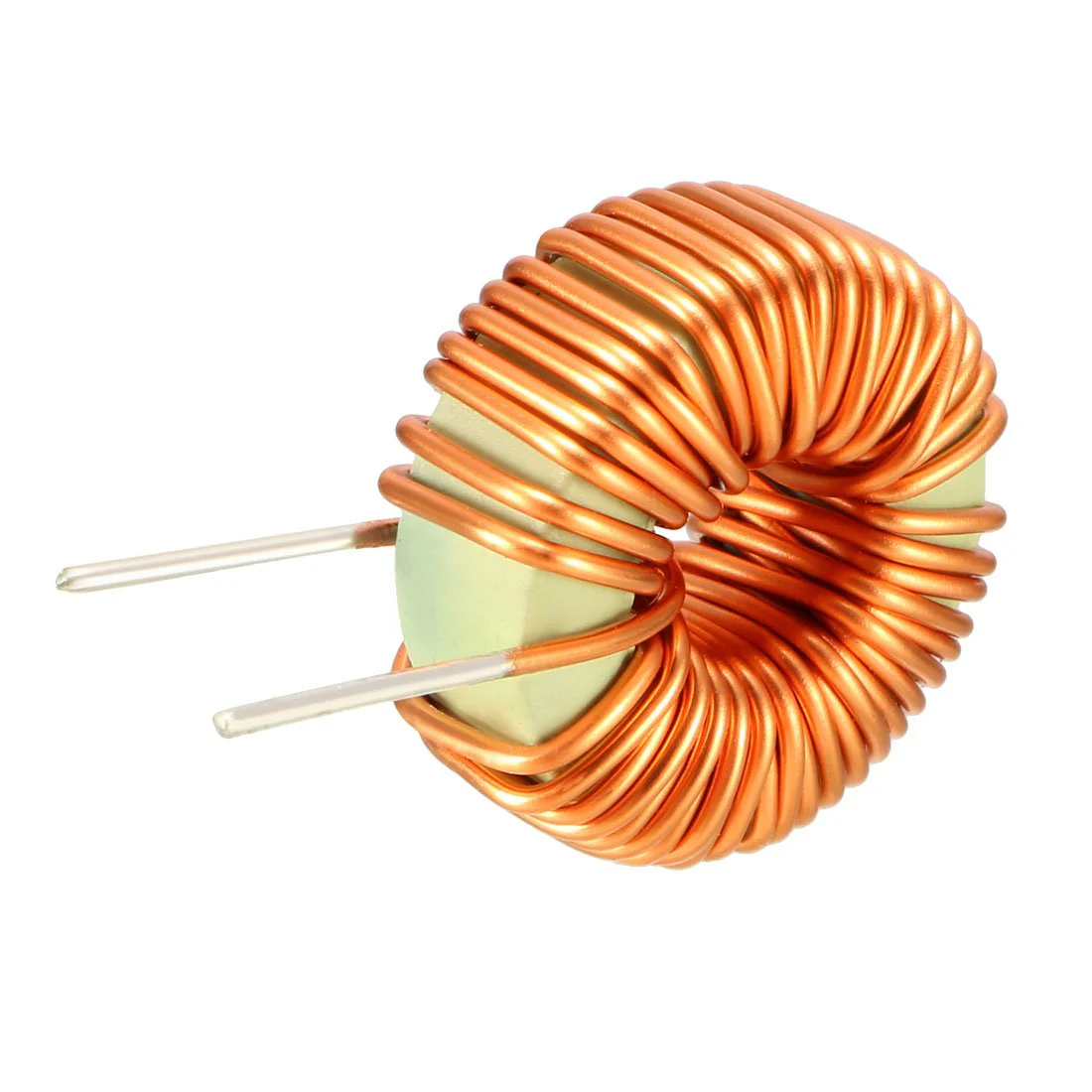 sourcing map 10 Pieces Horizontal Toroid Magnetic Monolayer Wire Inductor 100uH 3A Coil 10Pcs 100uH 3A - Image 3
