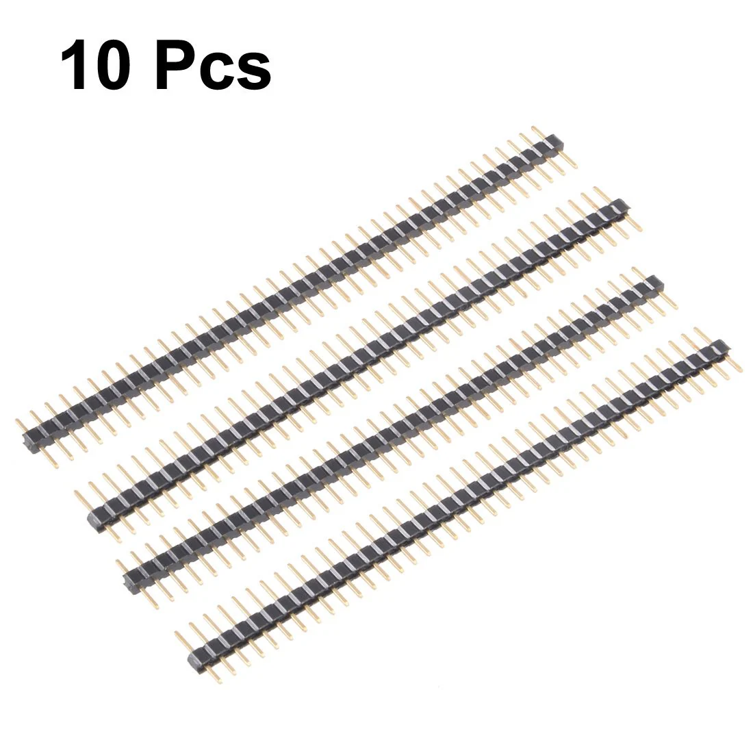 sourcing map 2 mm Pitch 40P Single Row Straight Connector Pin Strip for Prototype Shield Pack of 10 - Image 4