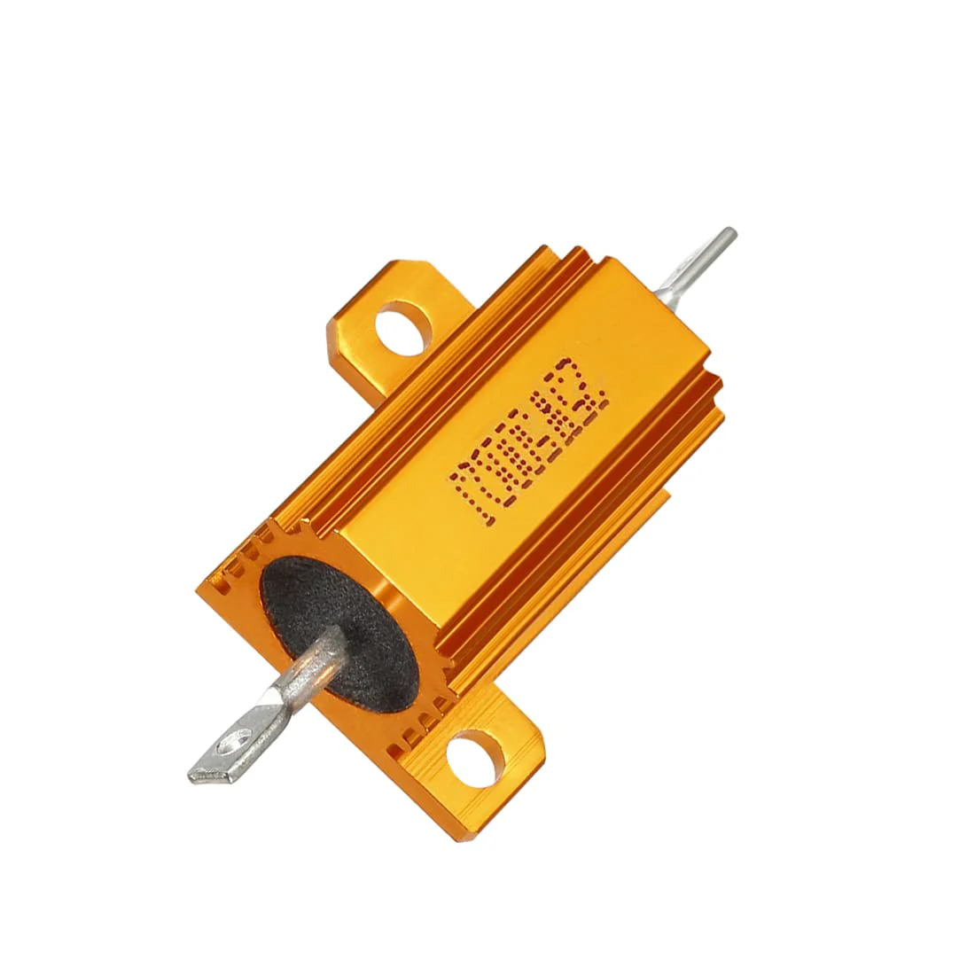 sourcing map 25 W 500 Ohm 5% Aluminium Casing Resistance Tap Load Resistors Gold - Image 5
