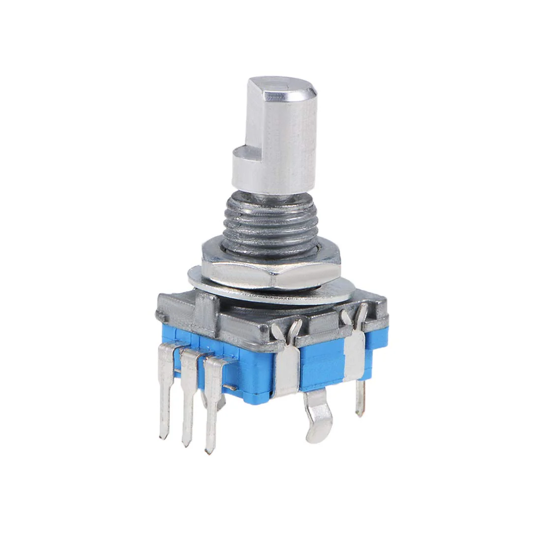 sourcing map 360 Degree Rotary Encoder Code Switch Digital EC11 7 Pins 15 mm D-Shaft Pack of 2 - Image 6
