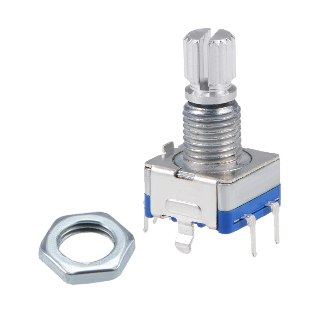 sourcing map 360 Degree Rotary Encoder, Code Switch, Potentiometer, EC11, 7 Pins, 15 mm Shank, Pack of 5 - Image 2
