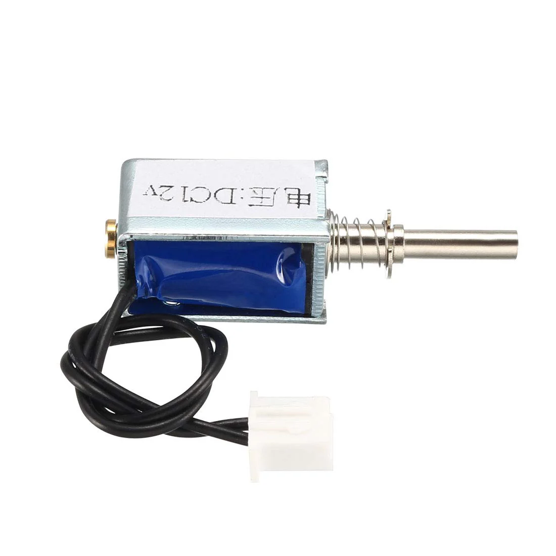 sourcing map DC 12 V Push Pull Type Mini Solenoid Electromagnet Open Frame 3 mm/35 g 4 mm DC12V 3mm/35g - Image 4
