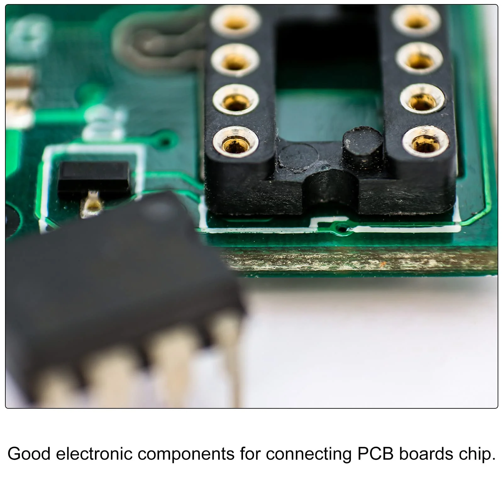 sourcing map DIP IC Chip Socket Adapter Flat Pin 18P 2.54mm Pitch IC Socket for PCB Board Chip 10 Pack - Image 6