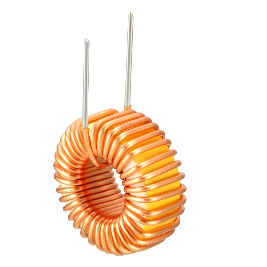 sourcing map Horizontal Toroid Induction Magnetic Single Layer Inductor 47uH 5A Coil DE de Pack of 10 - Image 2