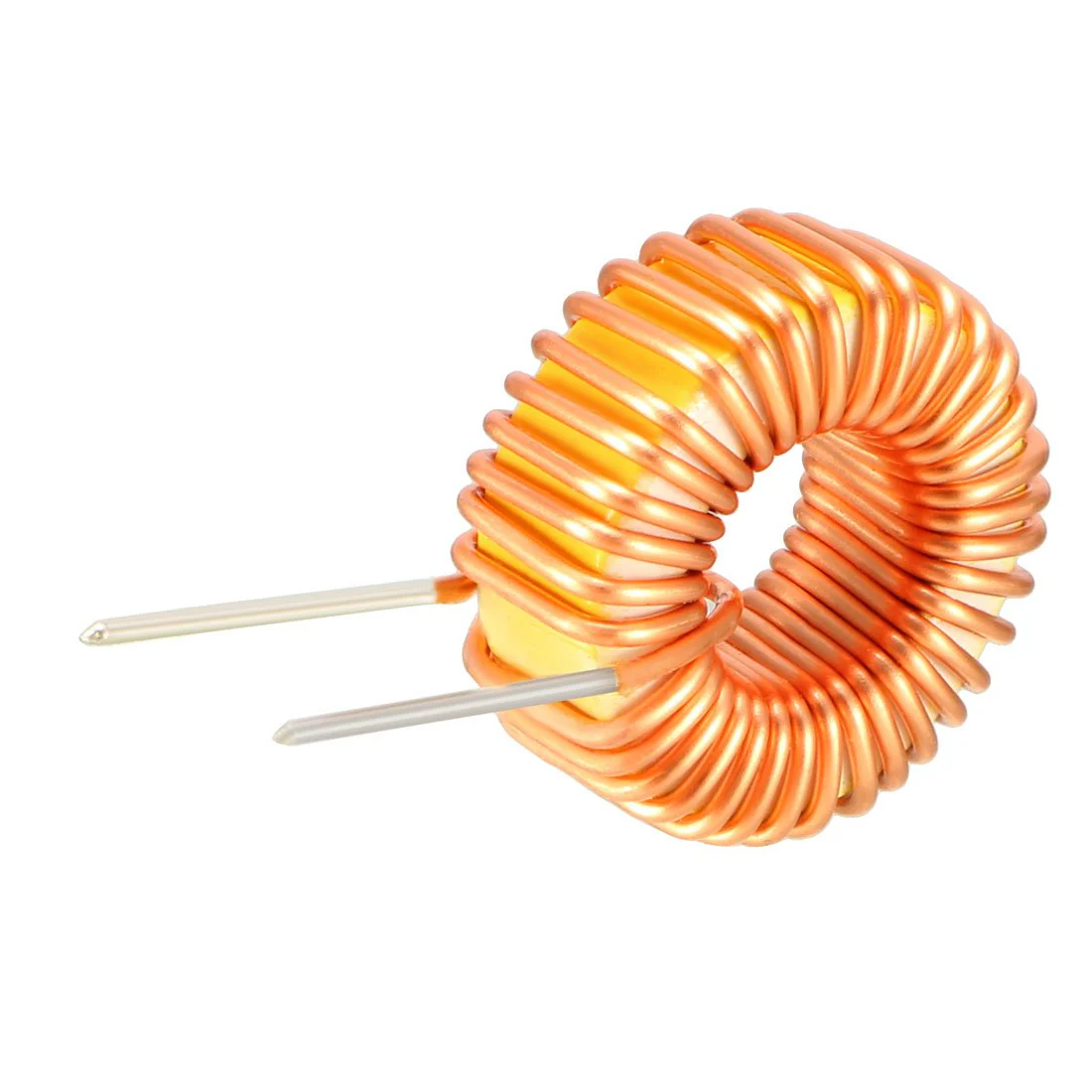 sourcing map Horizontal Toroid Induction Magnetic Single Layer Inductor 47uH 5A Coil DE de Pack of 10 - Image 3