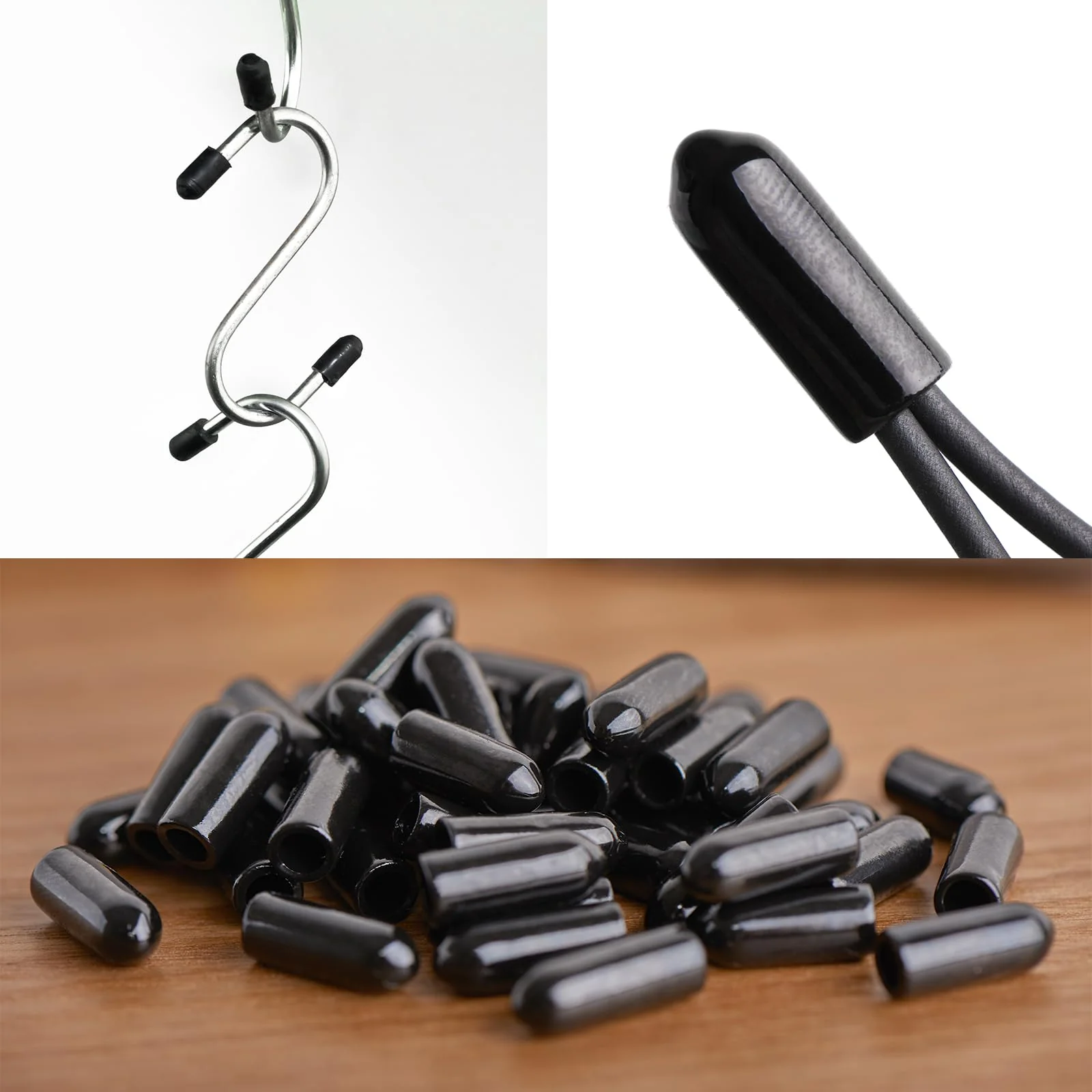sourcing map Shrinking End Cap 8 mm ID x 25 mm L 2:1 Waterproof Electric Drath Wrap Adhesive Lined Sealed Heat Shrink Tube Caps for Drath Cable Pack of 50 - Image 5