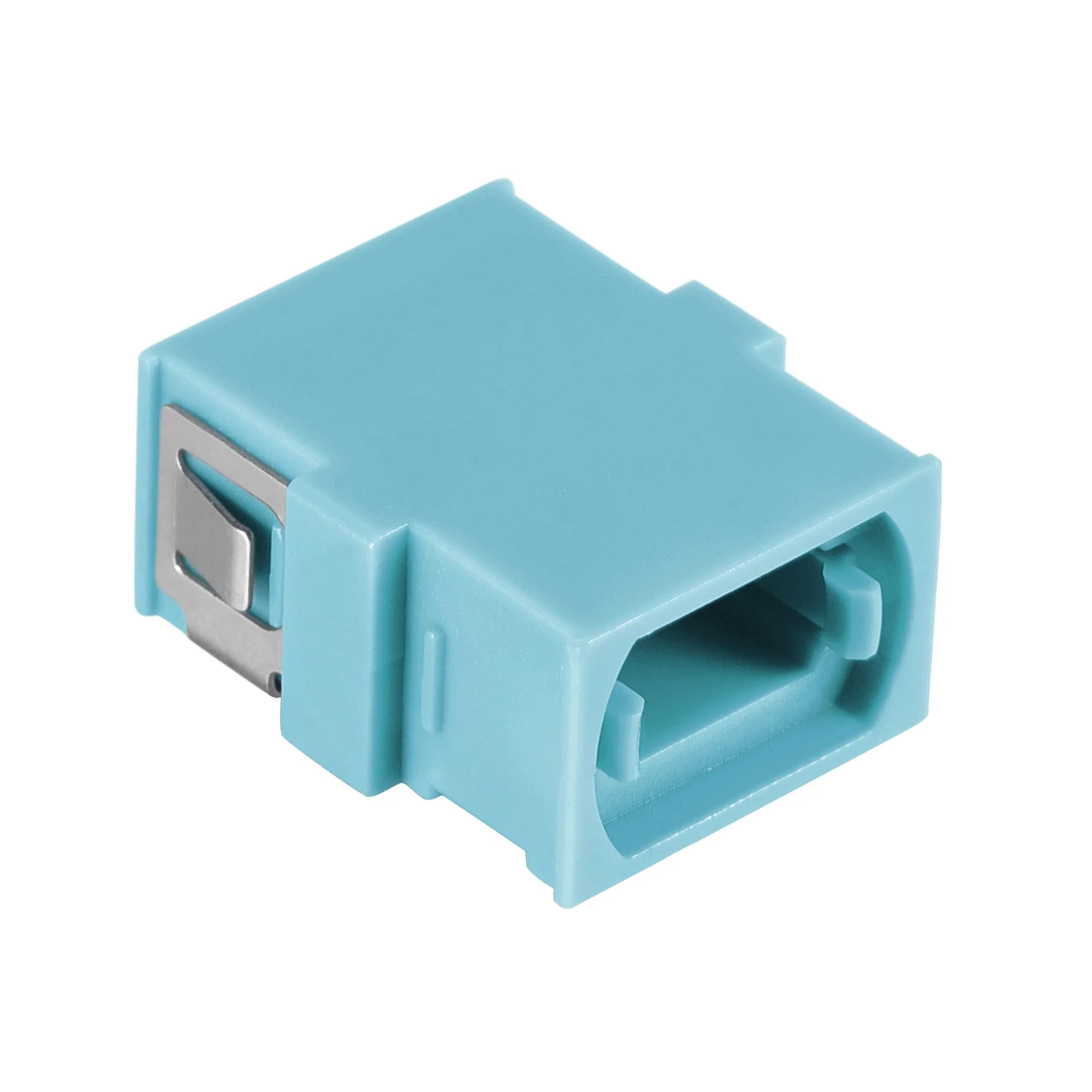 sourcing map SM/MM MPO Fibre Optic Connector Low Loss Fast Optical Adapter for OM3 MPO/MTP 44x17x10mm Sky Blue - Image 4