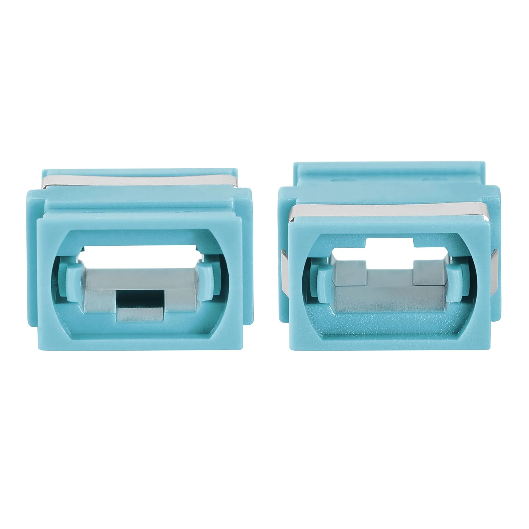 sourcing map SM/MM MPO Fibre Optic Connector Low Loss Fast Optical Adapter for OM3 MPO/MTP 44x17x10mm Sky Blue - Image 5