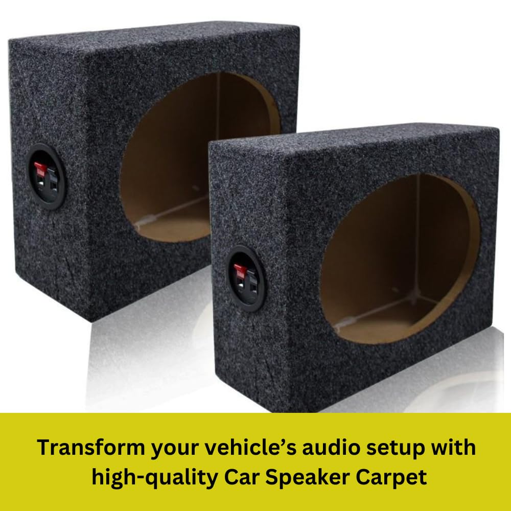 Speaker Box Carpet Car Sub Woofer Trunk Liner Felt Black Fabric for RV, Boat, Truck, Automotive Interior, Marine, Home Floor (40" x 40" Anthracite) 40" x 40" ANTHRACITE - Image 2