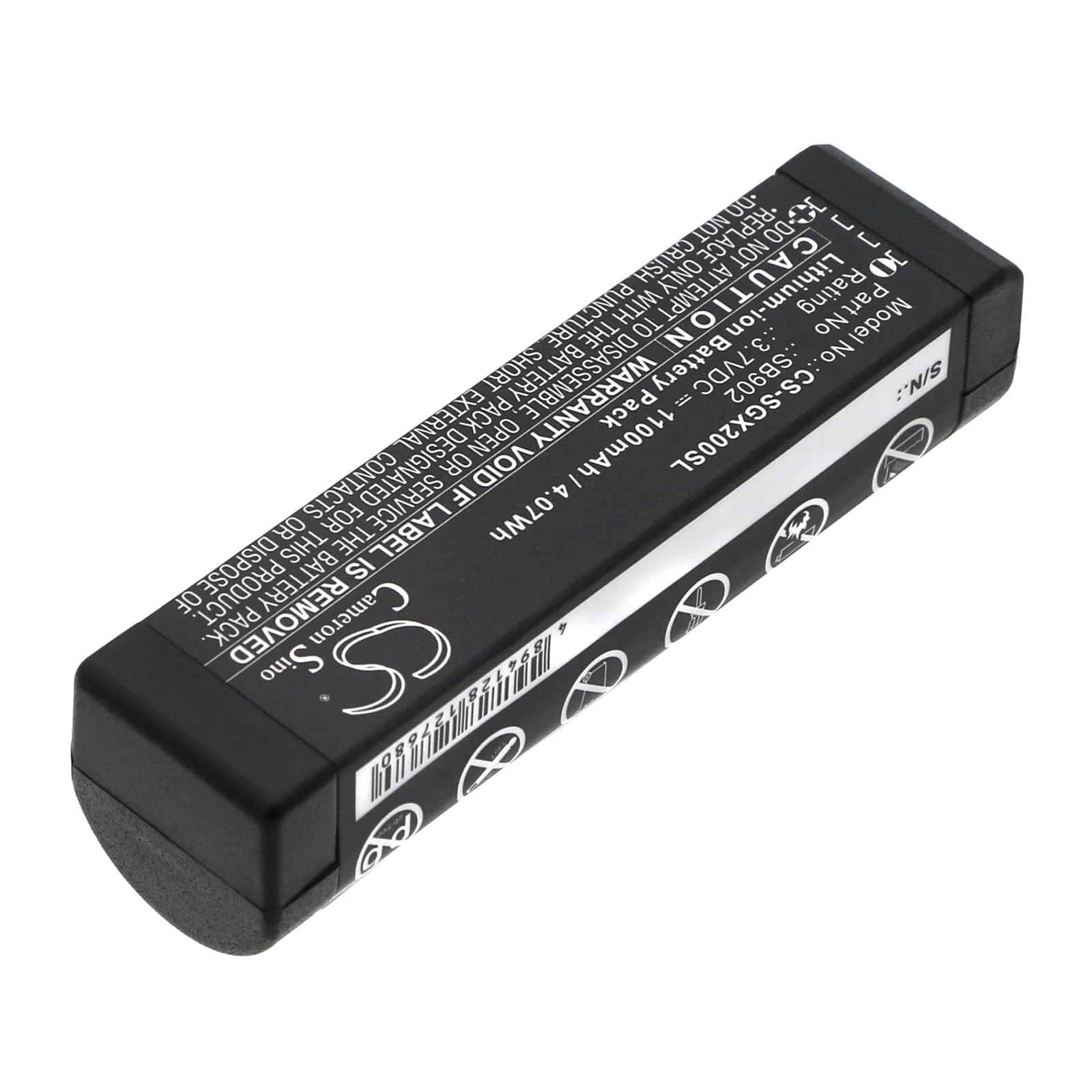 Speaker Rechargeable Replacement Battery for SHURE GLXD1 GLXD2 SB902 SB902A - Image 2