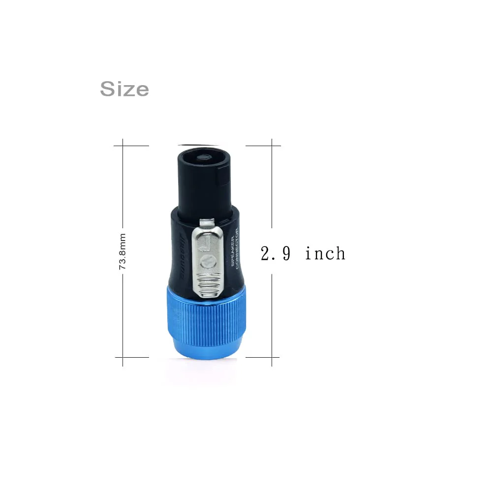 Speakon to 1/4 Adapter na4ljx Connector Upgraded 1/4" inch ts Jack Female to NL4FC Male Converter are for Converting Cable to NL4FC Plug for pa dj Speaker/Amplifier/Mixer (Adapter - 4PCS) Adapter - 4PCS - Image 3