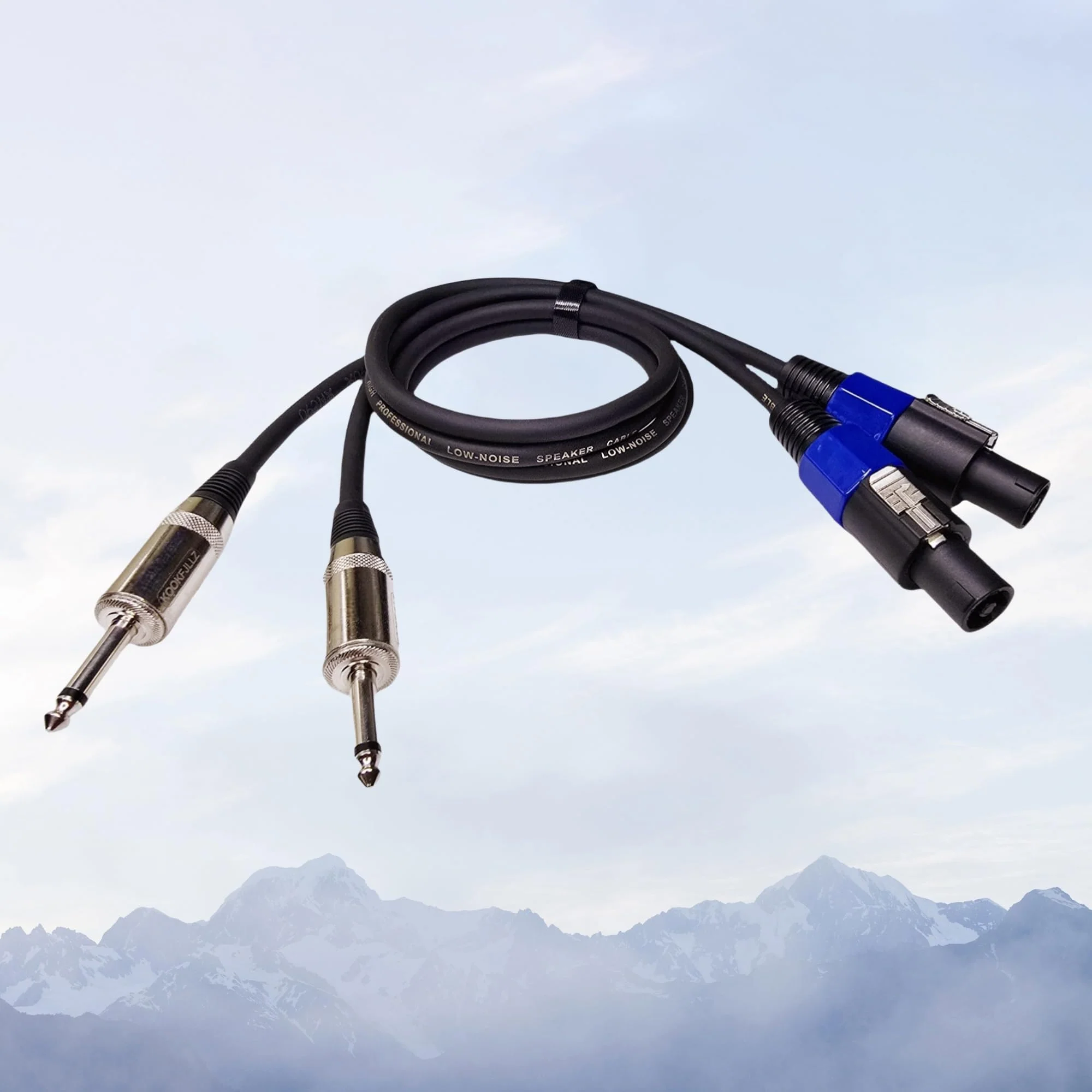 Speakon to 1/4 Speaker Cable, 3.3 Feet Professional 12 AWG Wire Audio Amplifier Speakon Cable, DJ/PA Speaker Cables Wire with Twist Lock (2-Packs) - Image 3