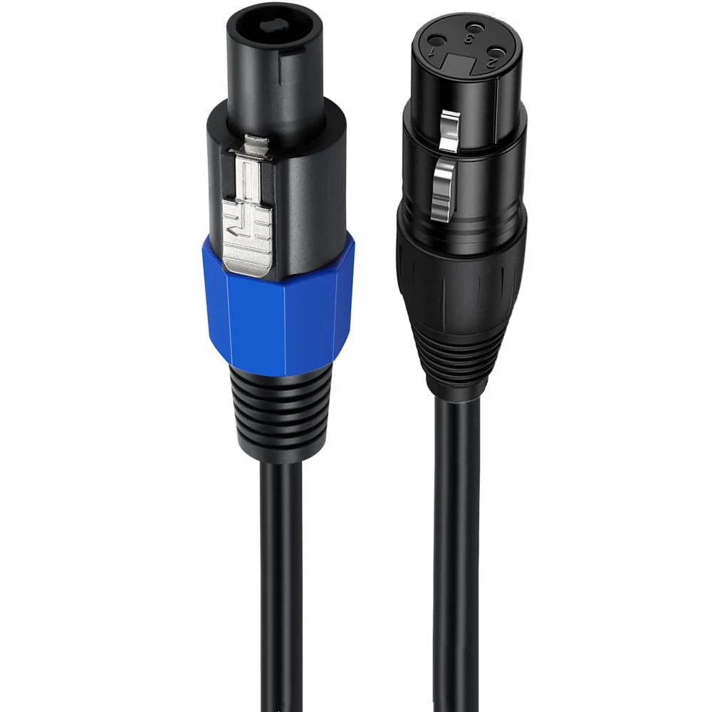 Speakon to XLR Speaker Cable, XLR to Speakon Adapter for DJ/PA Speaker Cord with Twist Lock (3M/10Feet) Speakon to XLR female 3M/10Feet - Image 5