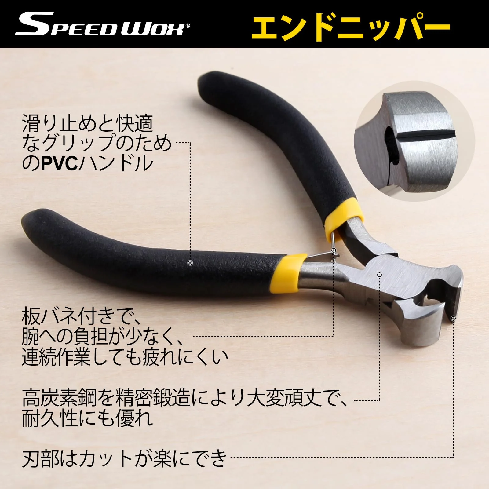 SPEEDWOX End Cutting Pliers Mini End Nippers 4 Inches Mini End Cutters Micro End Cutting Nippers Small Wire Cutter with Spring Fine Precision Professional Beading Tools for Pulling Nails Brads - Image 5