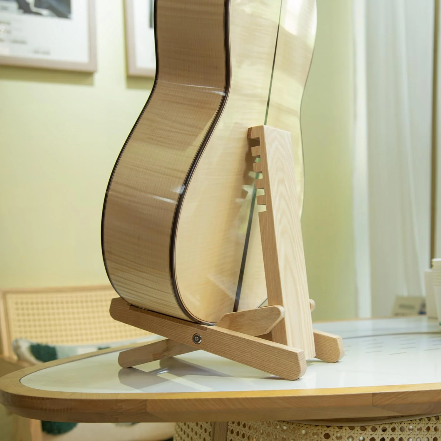 SPIKE Multifunctional Guitar Stand Two-in-one Guitar Footstool For Classical Guitar - Image 5