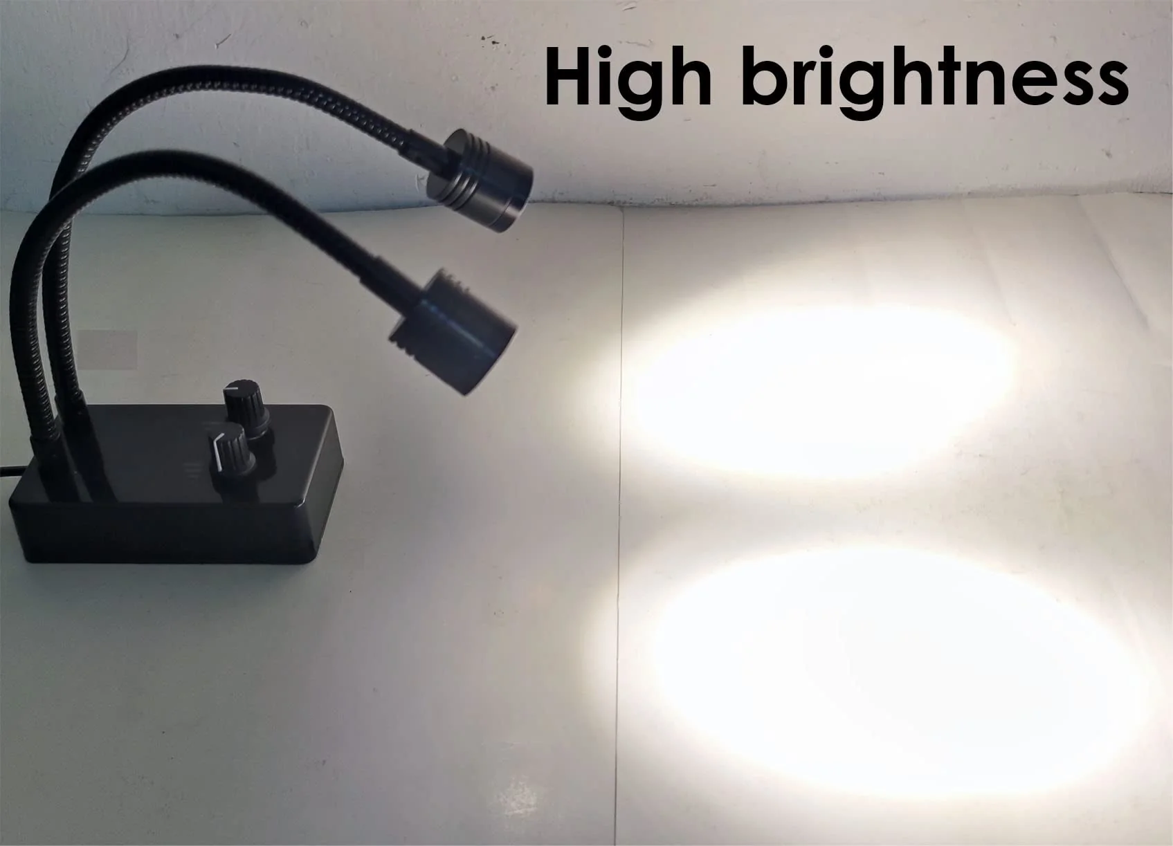Spotlight Microscope Light Source, USB Desk Mini LED Dual Gooseneck Lights Illuminator for Stereo Microscope Camera Industrial Video Zoom C Mount Lens for Repair Soldering PCB Lab - Image 2