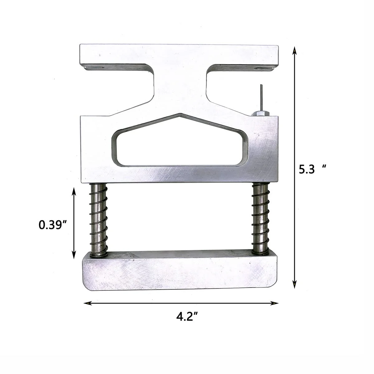 Spring-Loaded Piano Center Pins Removal/Extracting Tool Piano Tuning Tool Silver - 5.3"x 4.2" - Image 5