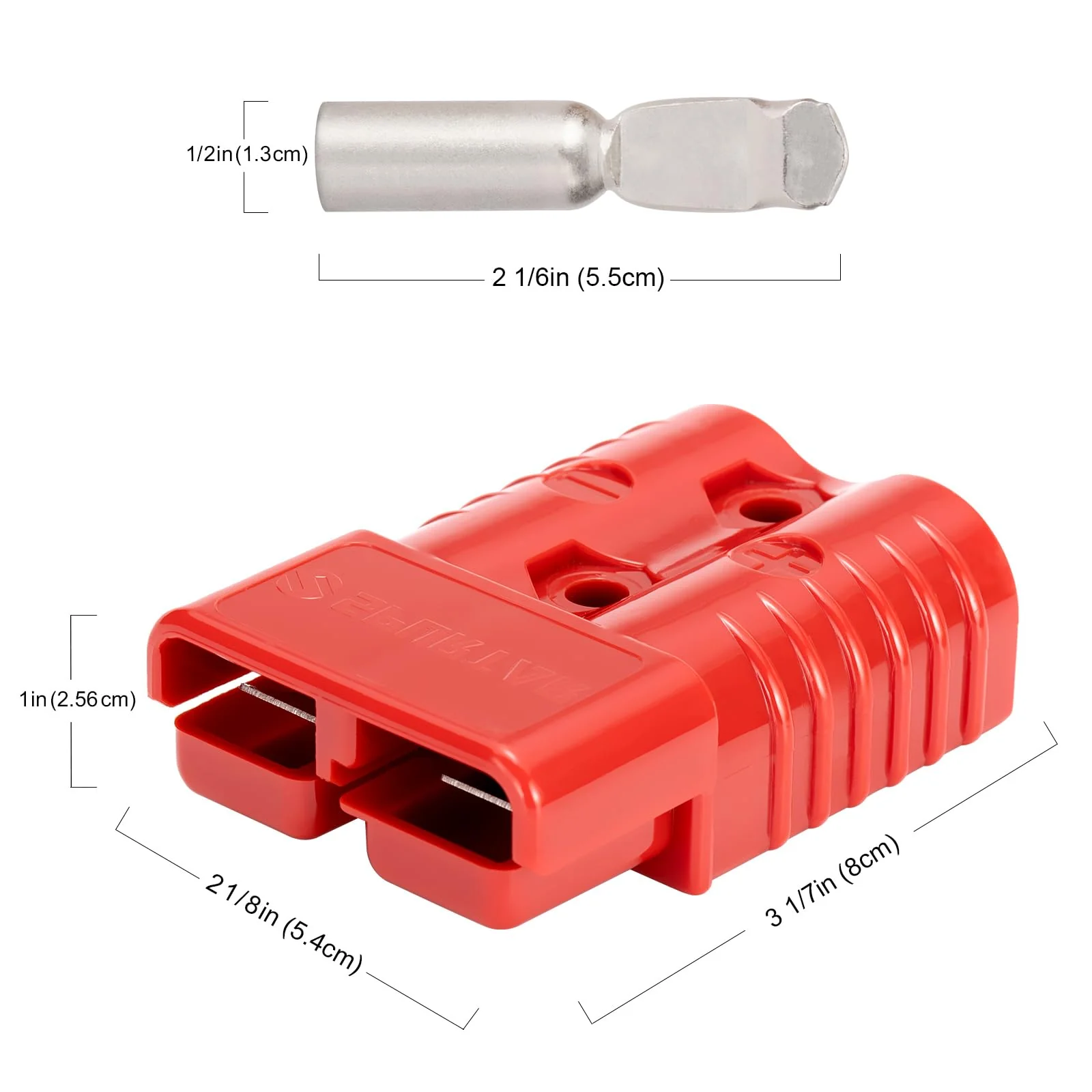 Spurtar 175A Battery Quick Connect/Disconnect, 1/0 AWG Wire Harness Plug, 12-36V Quick Connect Jumper Cables for Car ATV Lifts Motors Trailer Towing Winch, 4Pcs, Red 175A(4 Pack) - Image 5