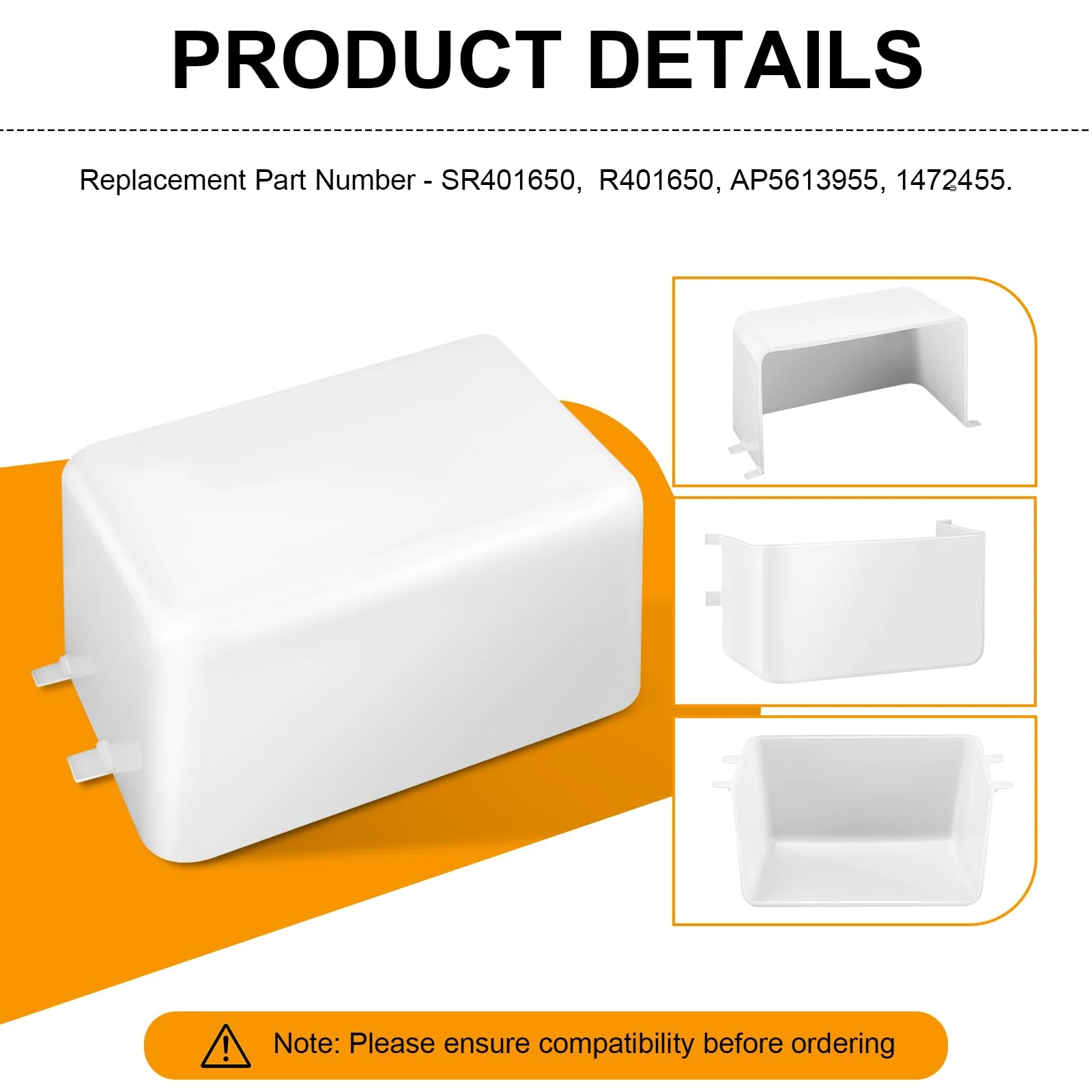 SR401650 Range Hood Light Lens Cover for Broan Range Hood QL1, NS6, NS6530WW, QL130WW, Replace Part R401650, 1472455, AP5613955 Light Cover Lense, 2 Pack - Image 4
