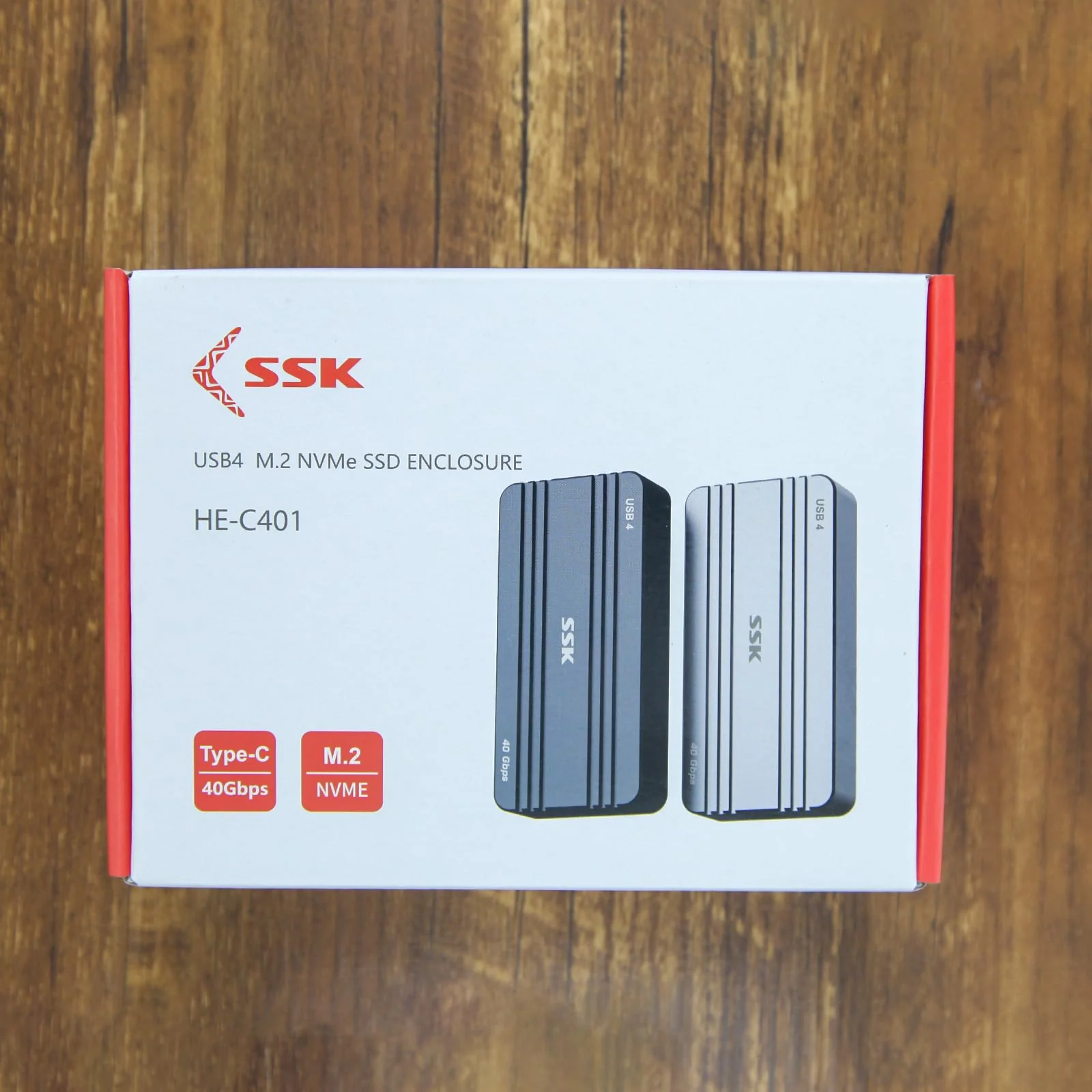 SSK M.2 SSD Enclosure 40Gbps, PCIe4 NVMe to USB4 NVMe Enclosure USB C Compatible with Thunderbolt, 2280/2260/2242/2230 SSD Case Adapter M-Key with LED Indicator Aluminum Alloy - Image 8