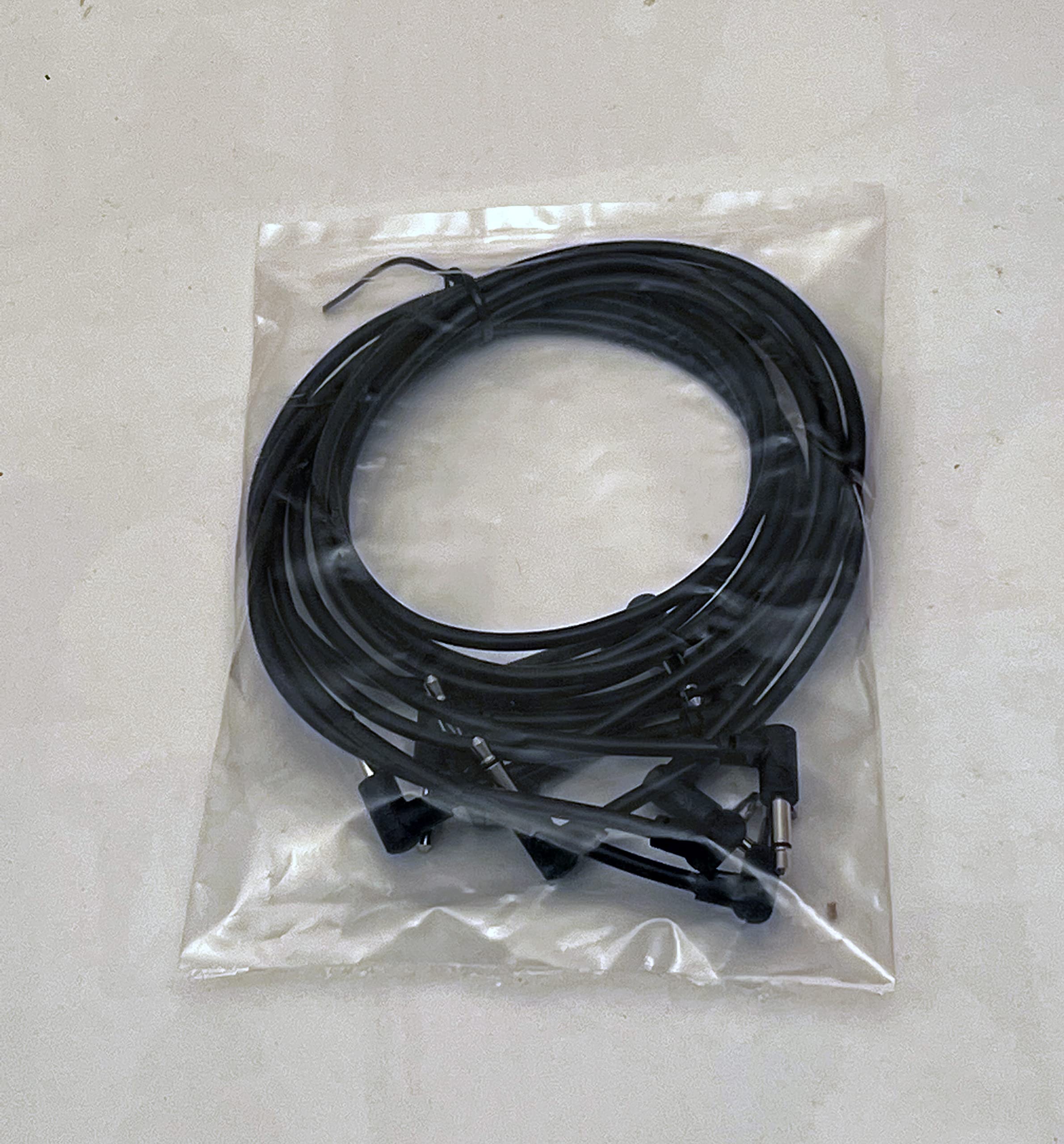 SSMS - Luigis Modular M-PAR Right Angled Eurorack Patch Cables - Package of 5 Black Cables (60cm) 60cm - Image 3