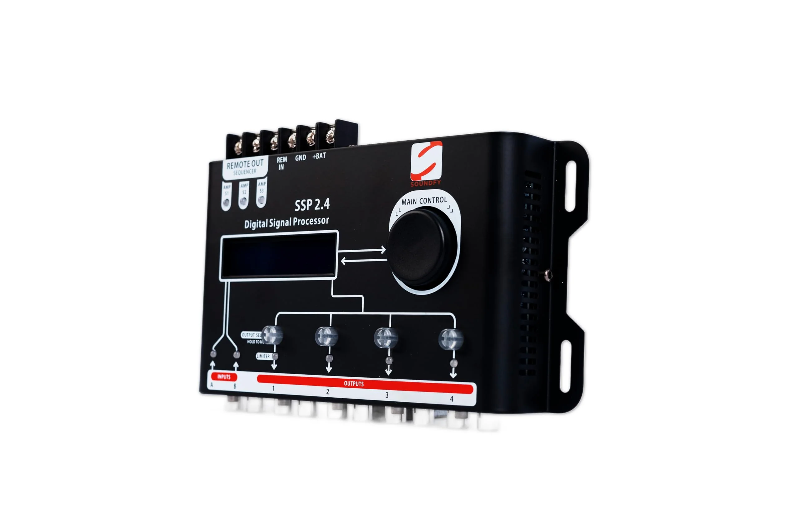 SSP 2.4 Digital Crossover and Equalizer 2 Channel Inputs and 4 Channel Outputs Full Digital Signal Processor DSP Sequencer 15 Band Graphic Equalization 12 Presets - Image 2