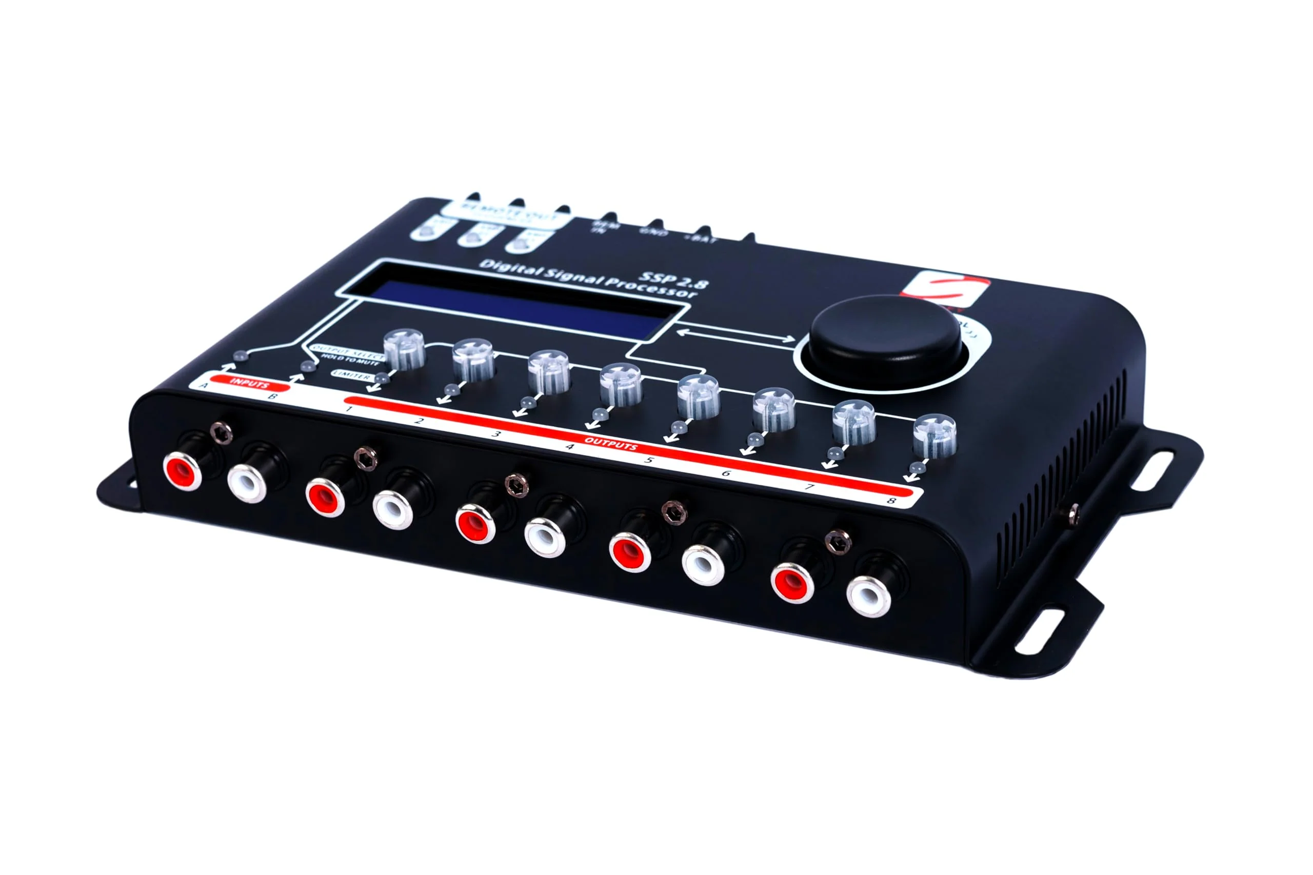 SSP 2.8 Digital Crossover and Equalizer 2 Channel Inputs and 8 Channel Outputs Full Digital Signal Processor DSP Sequencer 15 Band Graphic Equalization 12 Presets - Image 3