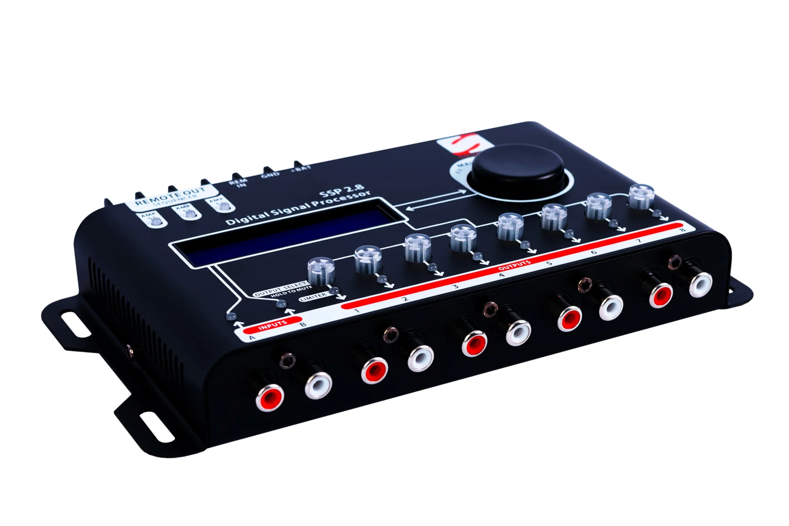 SSP 2.8 Digital Crossover and Equalizer 2 Channel Inputs and 8 Channel Outputs Full Digital Signal Processor DSP Sequencer 15 Band Graphic Equalization 12 Presets - Image 4