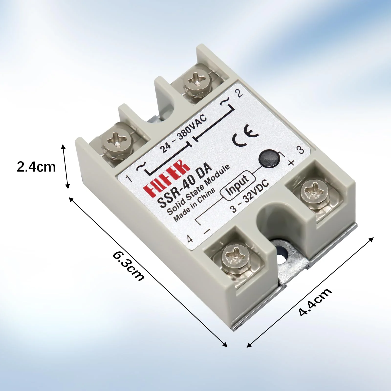 SSR-40DA Solid State Relay AYWHP SSR Relay Solid State Relay SSR 40DA Single-Phase Solid State Relay Input 3-32V DC Output 24-380V AC - Image 3