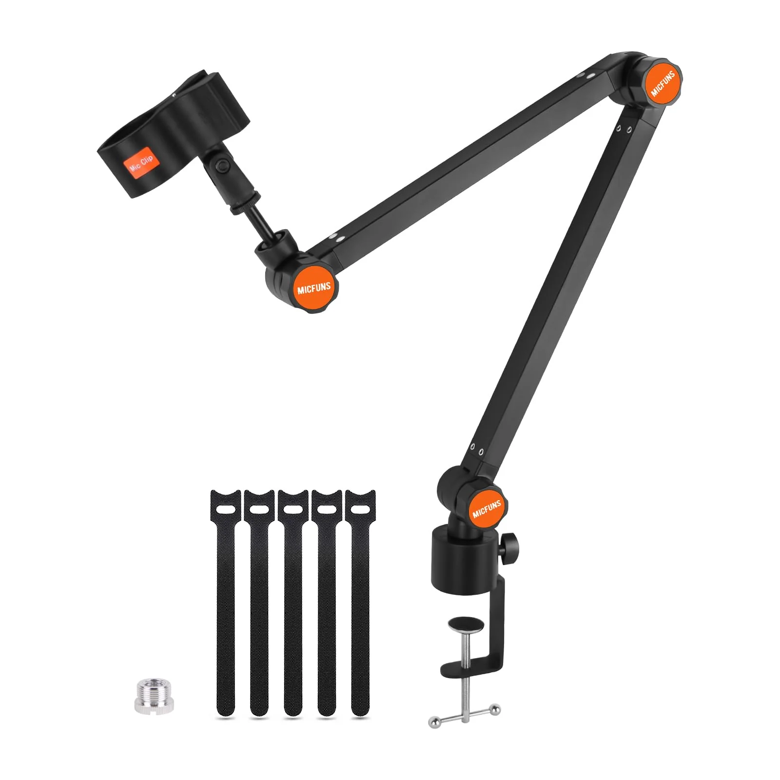 ST4 Microphone stand arm holder boom desk arm mic holder, with microphone upgraded clip, Suitable for 3kg microphone