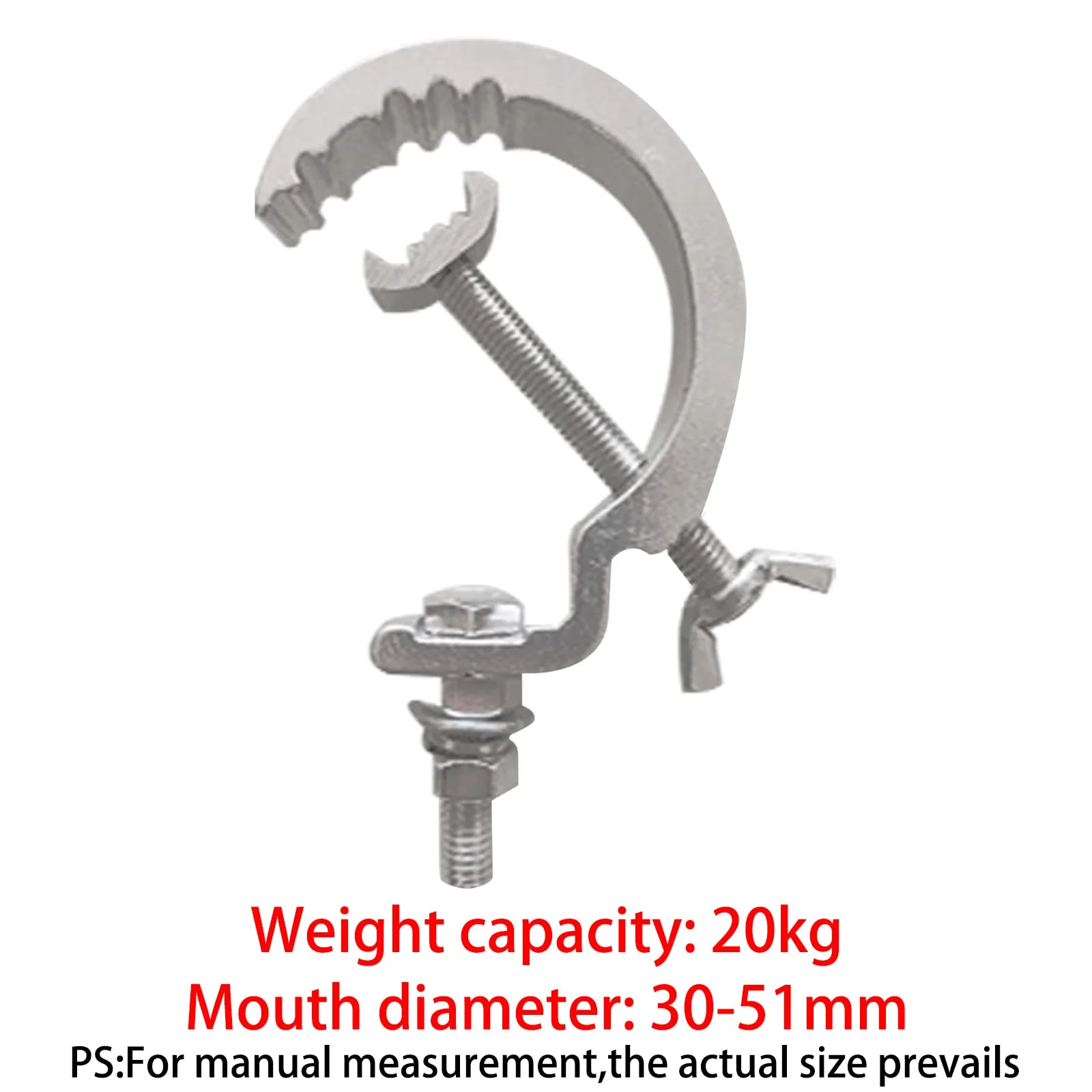 Stage Light Clamp Hook,with Anti-injury clip Aluminum Alloy Truss Clamp for DJ Lights Par Spotlight Moving Head Light Pole Mount Stage Lighting Kit Lighting Stand and Truss Package (4 Pack) - Image 2