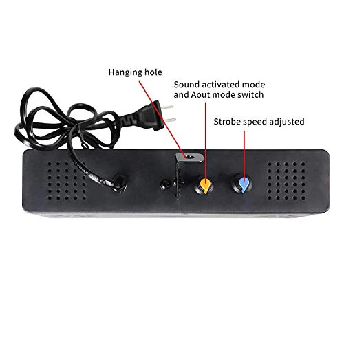 Stage Strobe Light, Super Bright Flash Stage Lighting, Sound Activated and Speed Control RGB Strobe Light, Flash Party Lighting for Wedding, Xmas, Birthday, Club, DJ (270 LED) 270 LED - Image 2