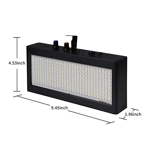 Stage Strobe Light, Super Bright Flash Stage Lighting, Sound Activated and Speed Control RGB Strobe Light, Flash Party Lighting for Wedding, Xmas, Birthday, Club, DJ (270 LED) 270 LED - Image 3