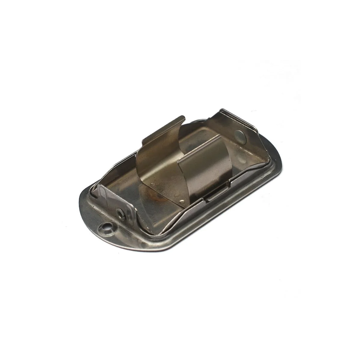 Stainless Steel 9V Guitar battery Box Battery Cover Box Case Compartment for Active Guitar Bass Oval Style - Image 3